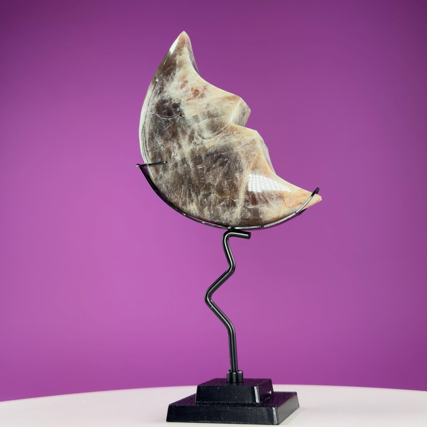 Moonstone Moon (Includes Black Metal Stand)