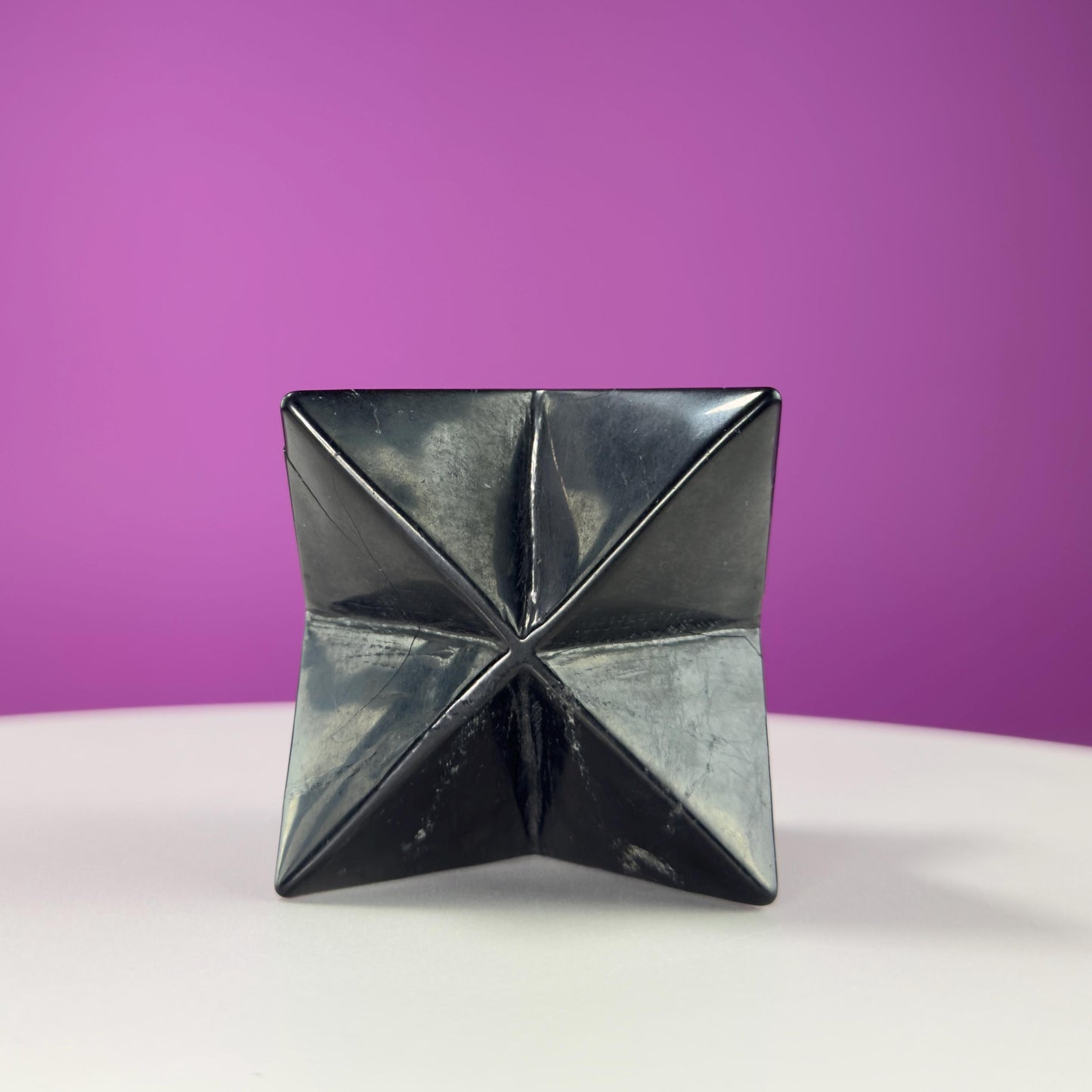 Shungite Merkaba Carving (Russia), Akonis Misfit Crystal