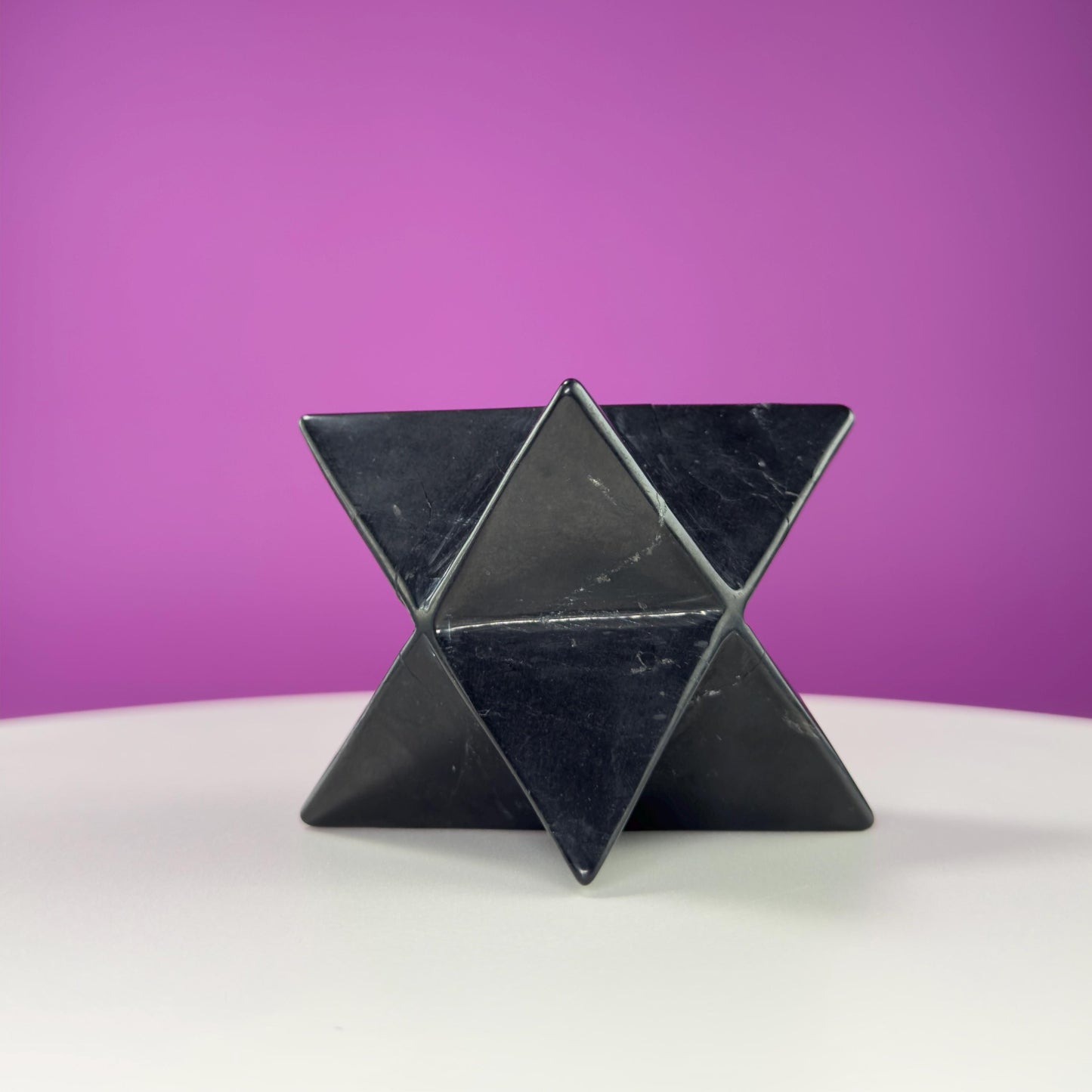 Shungite Merkaba Carving (Russia), Akonis Misfit Crystal