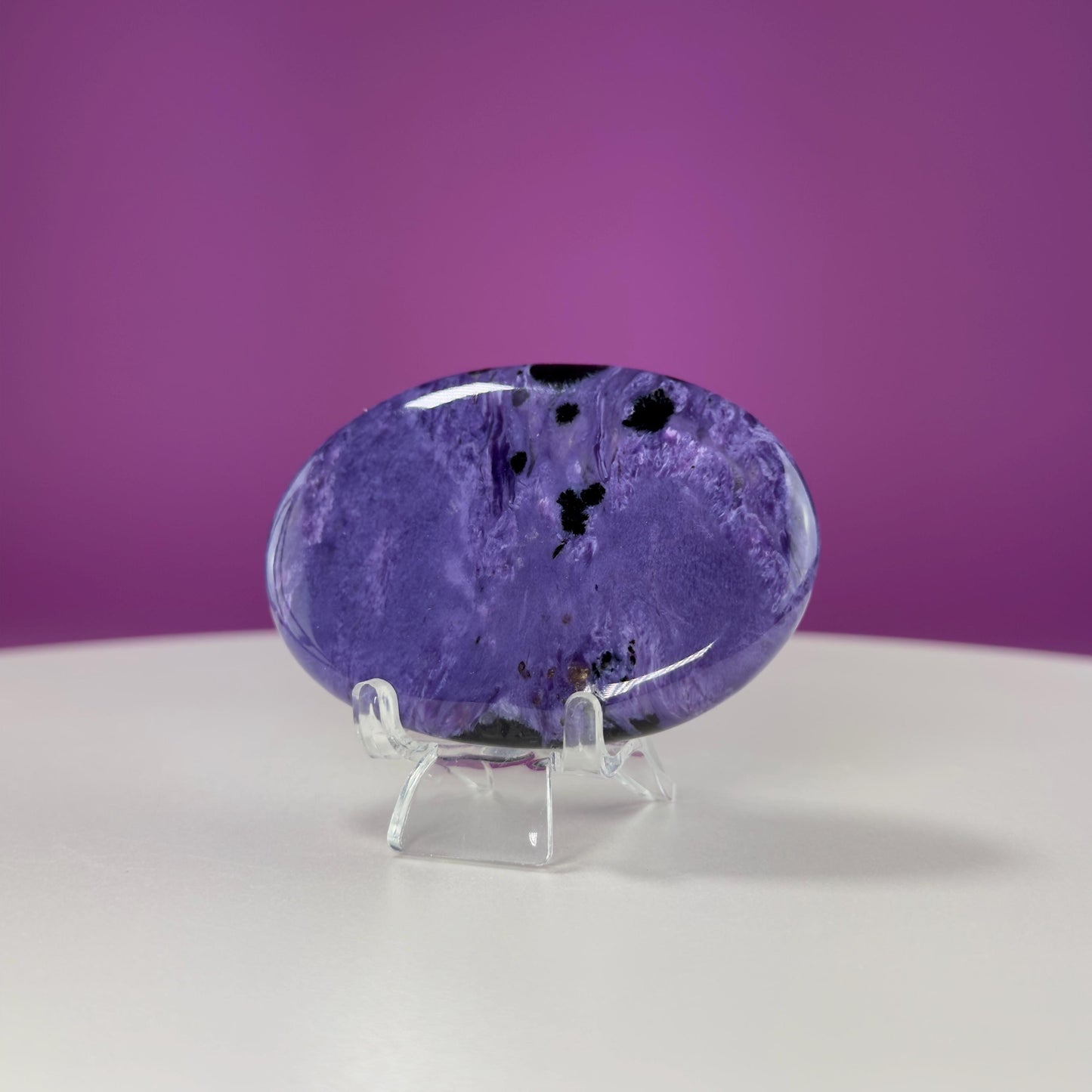 Charoite Palm Stone (Russia)
