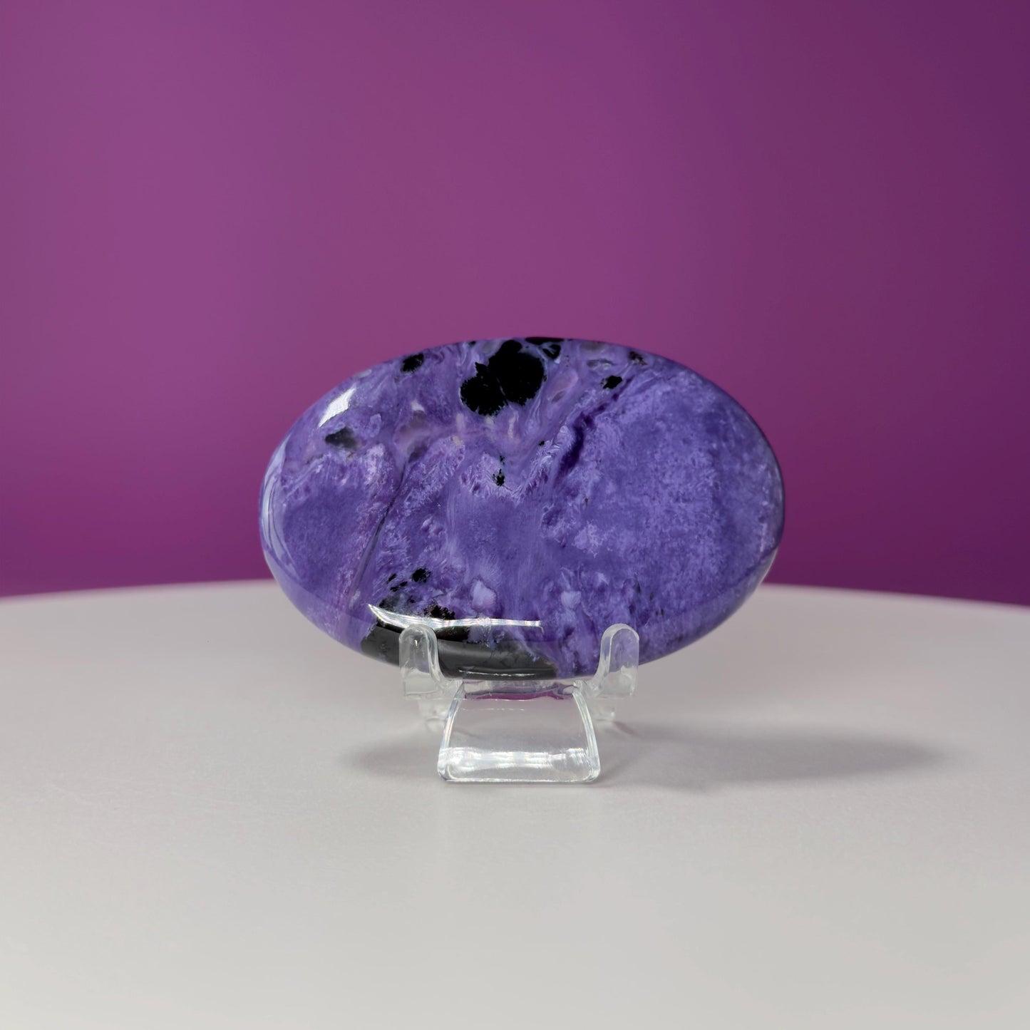 Charoite Palm Stone (Russia)