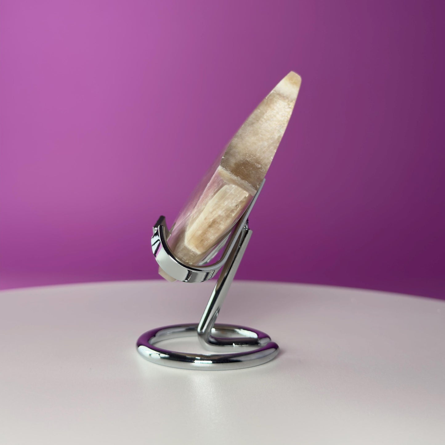 Moonstone Moon (Includes Silver Metal Stand)
