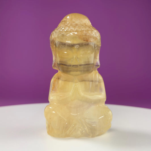 Fluorite Buddha Carving (Choice of Color)