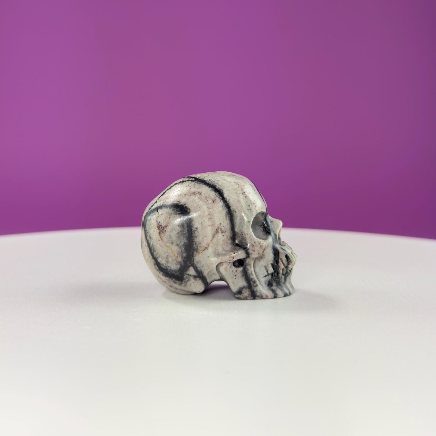 Black Sardonyx Skull