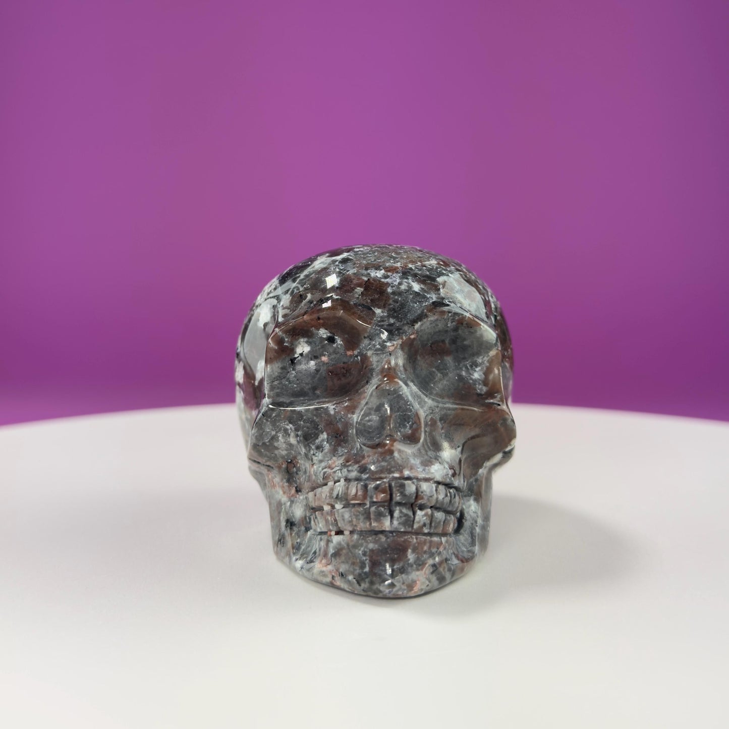 Yooperlite Skull Carving, UV Reactive