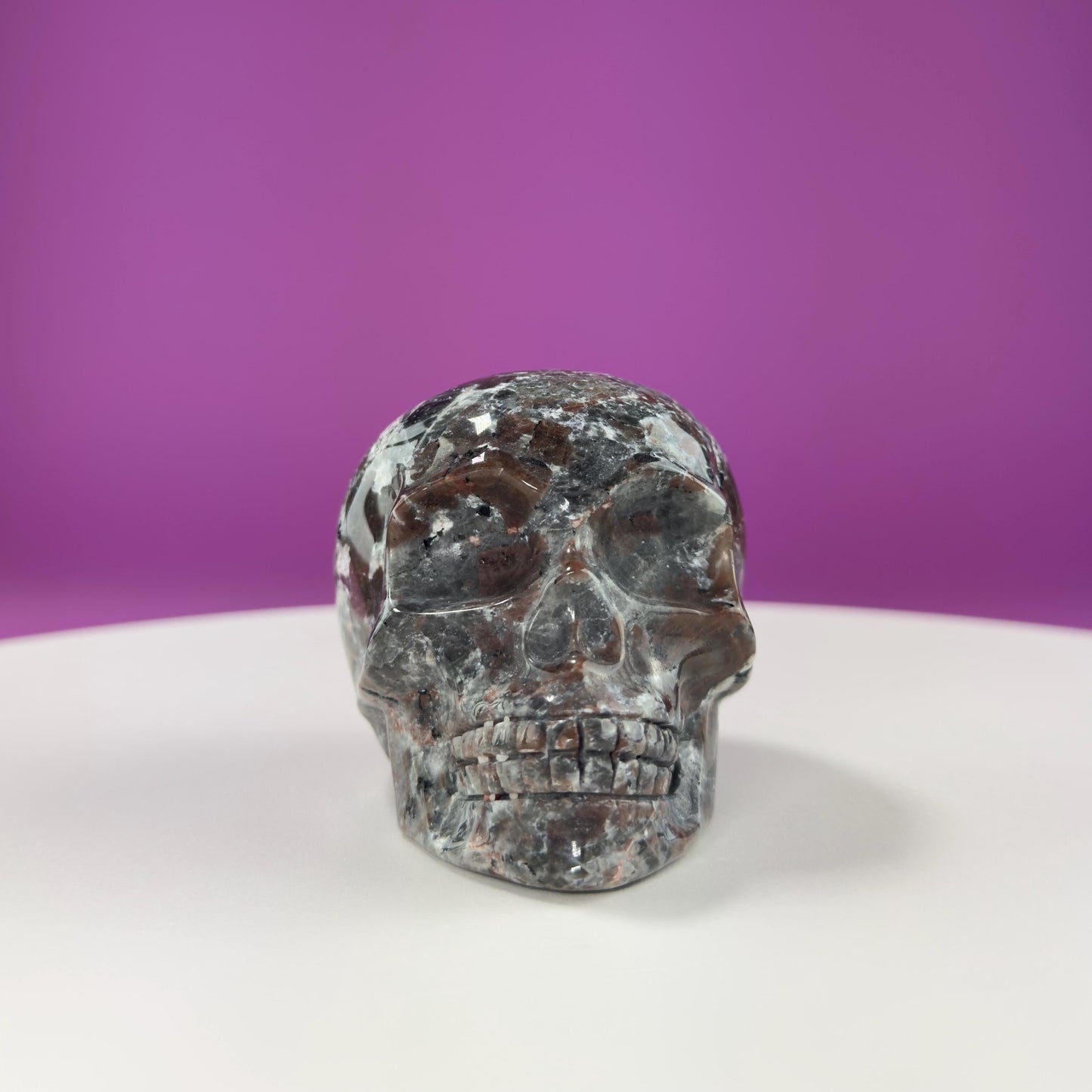Yooperlite Skull Carving, UV Reactive