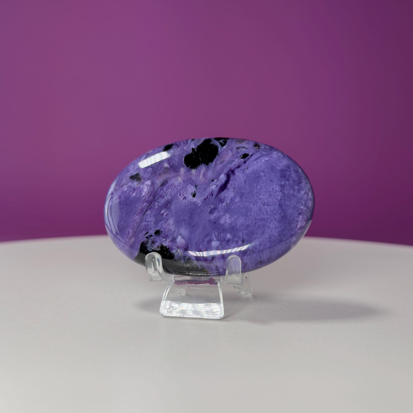 Charoite Palm Stone (Russia)
