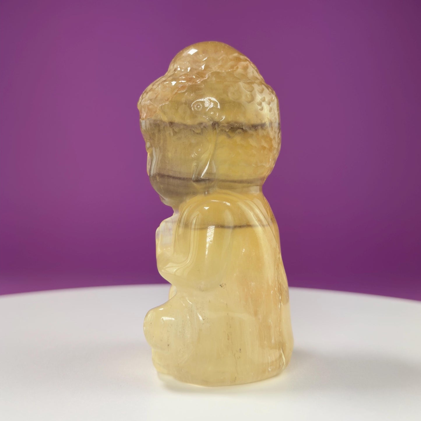 Fluorite Buddha Carving (Choice of Color)