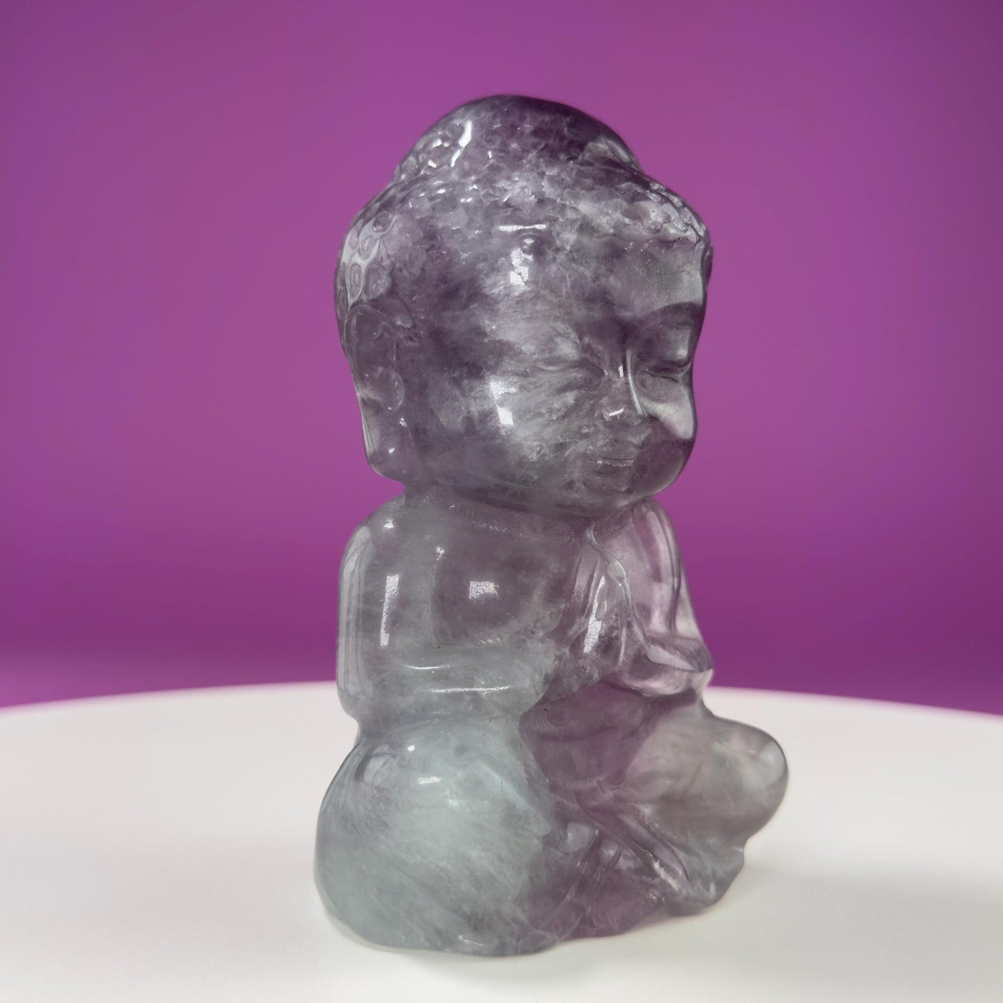 Fluorite Buddha Carving (Choice of Color)
