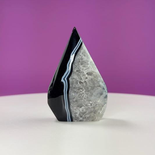 Sardonyx Tear Drop Carving