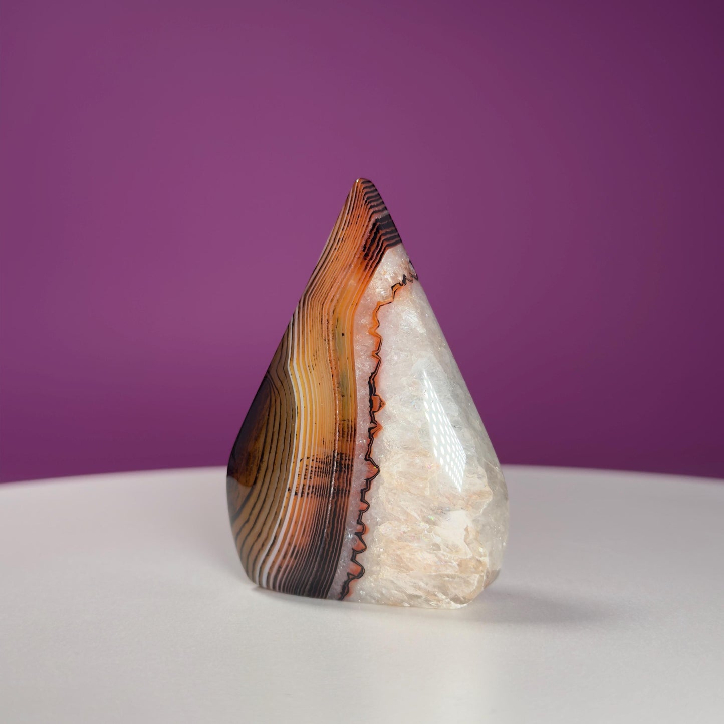 Sardonyx Tear Drop Carving
