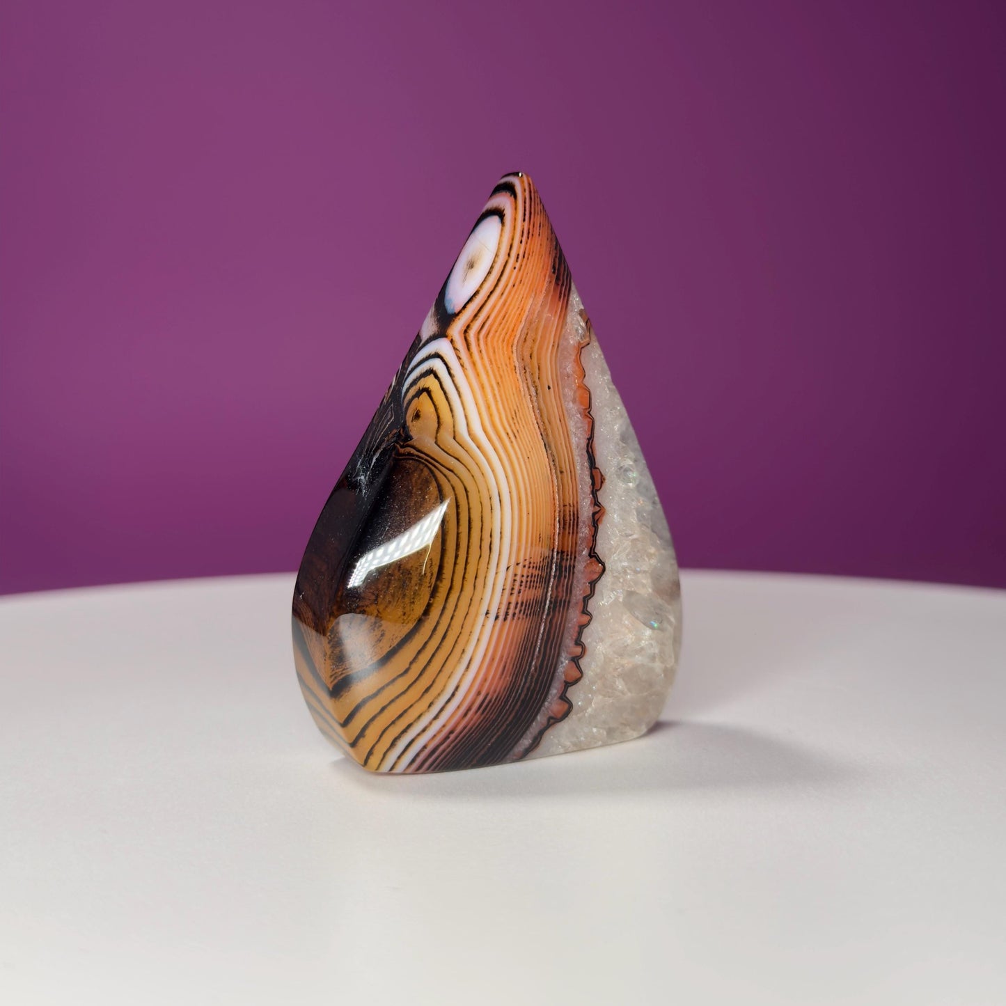 Sardonyx Tear Drop Carving