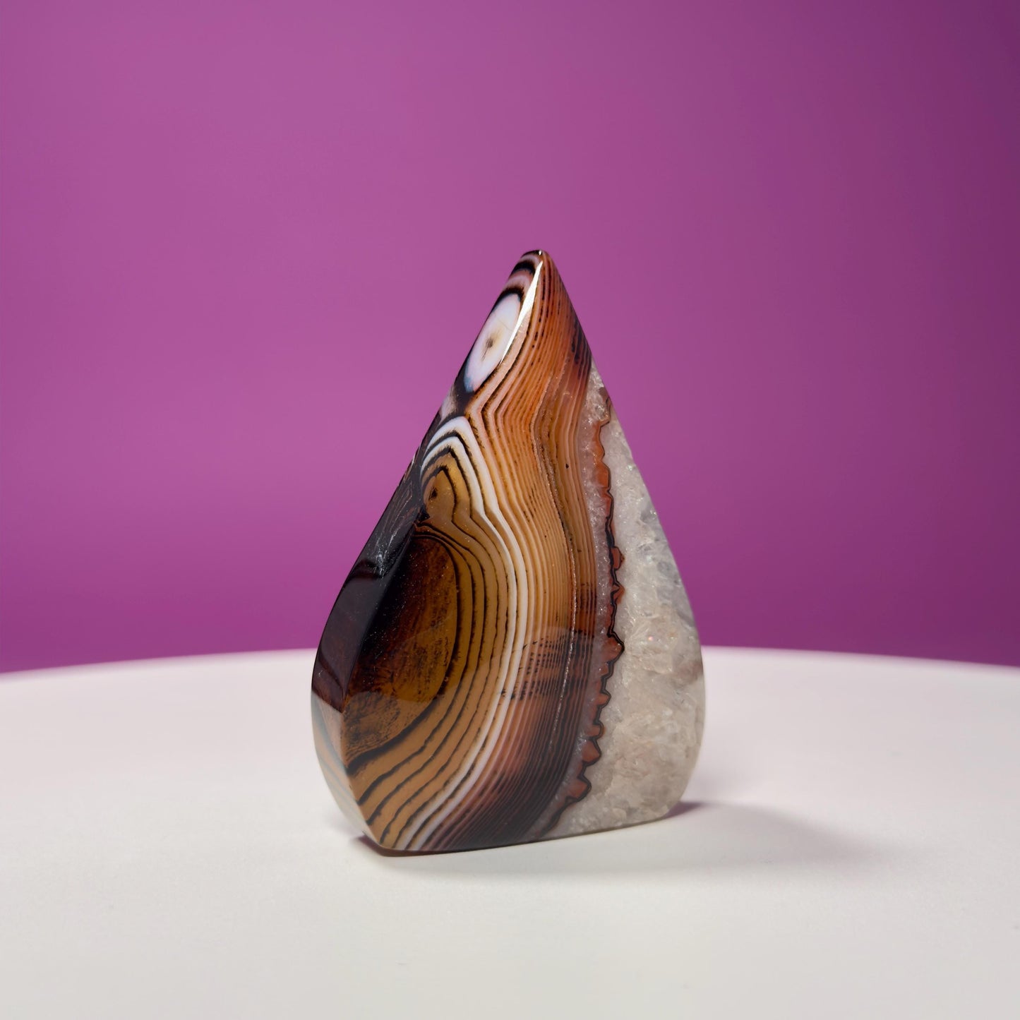 Sardonyx Tear Drop Carving