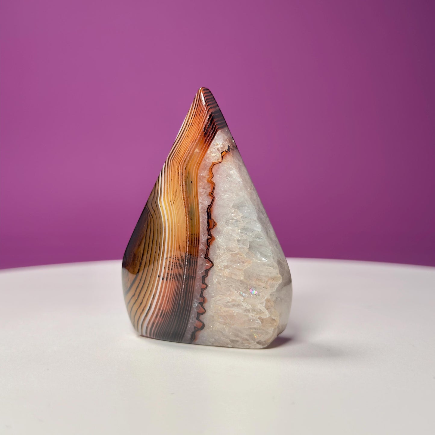 Sardonyx Tear Drop Carving