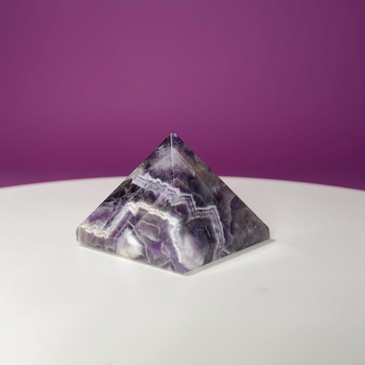 Dream Amethyst Pyramid Carving