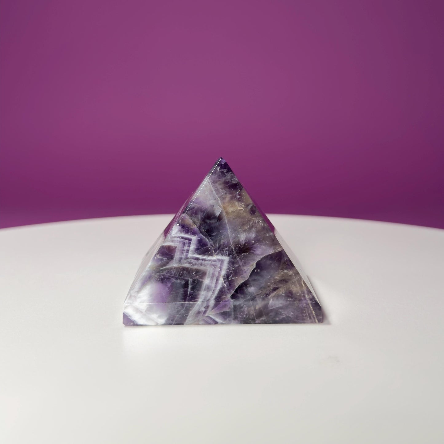 Dream Amethyst Pyramid Carving