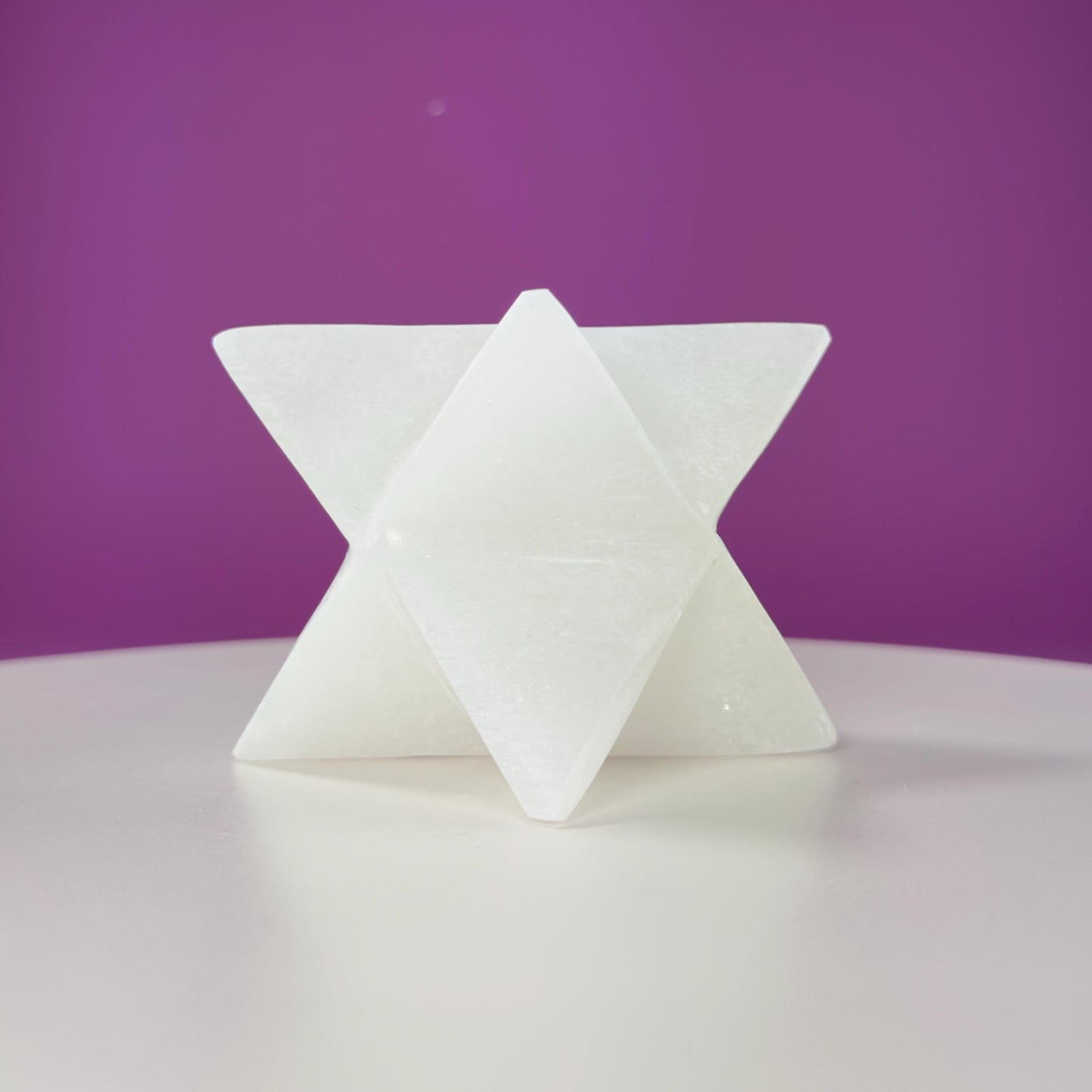 Selenite Merkaba Carving