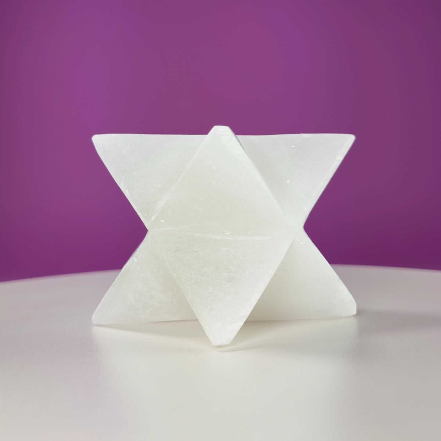 Selenite Merkaba Carving