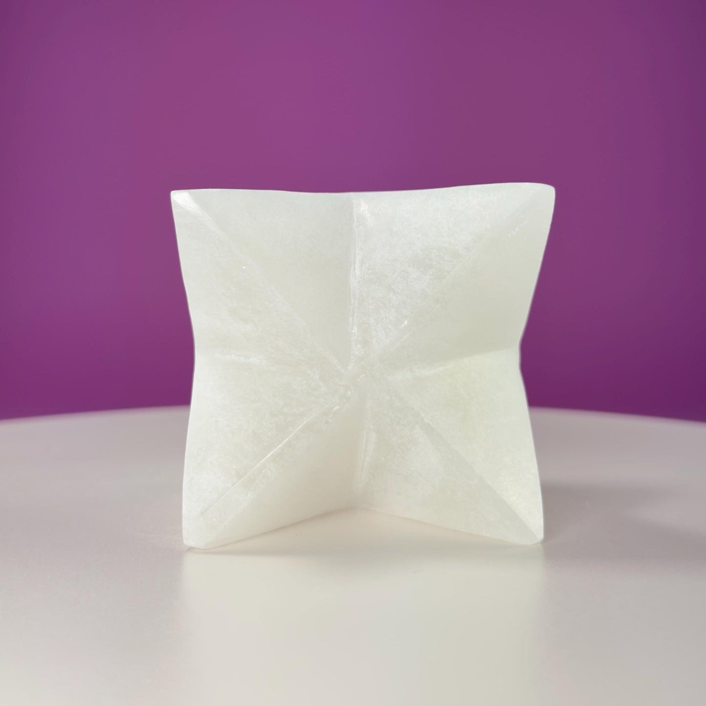 Selenite Merkaba Carving