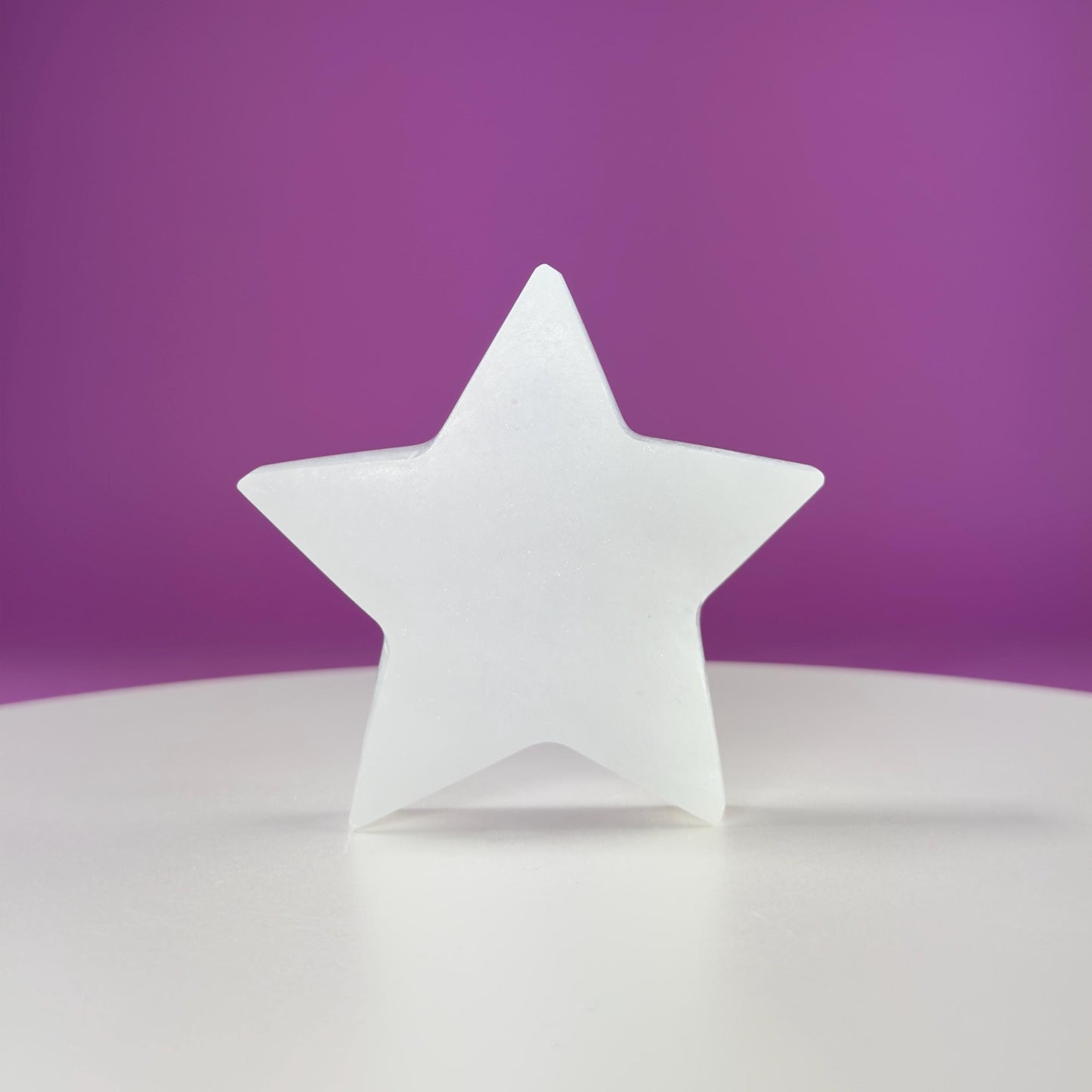 Selenite Star Carving