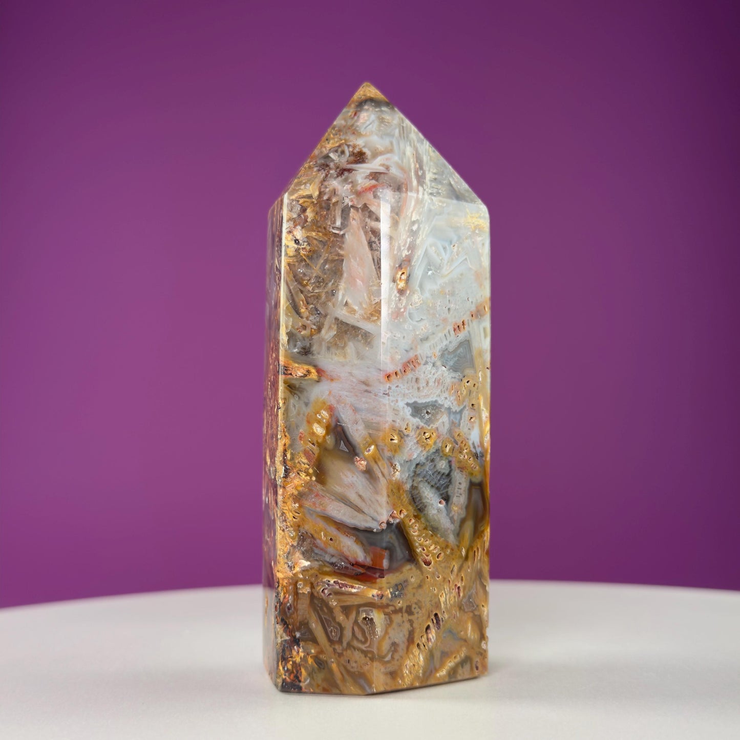 Sagenite Agate Tower (Brazil)