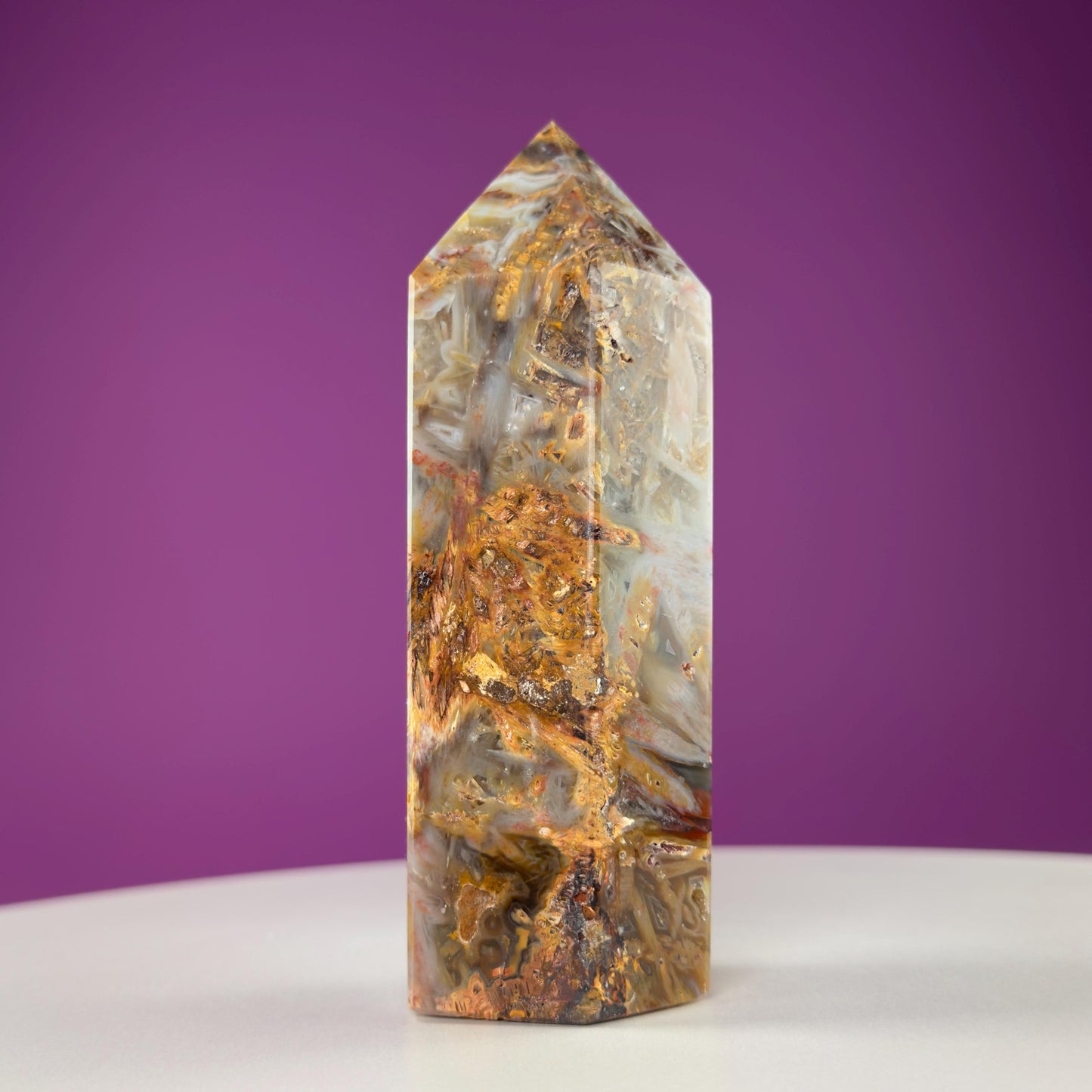 Sagenite Agate Tower (Brazil)