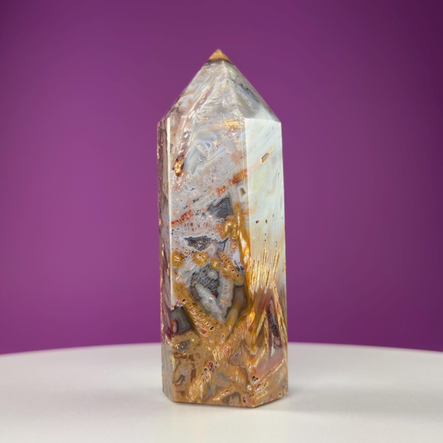 Sagenite Agate Tower (Brazil)