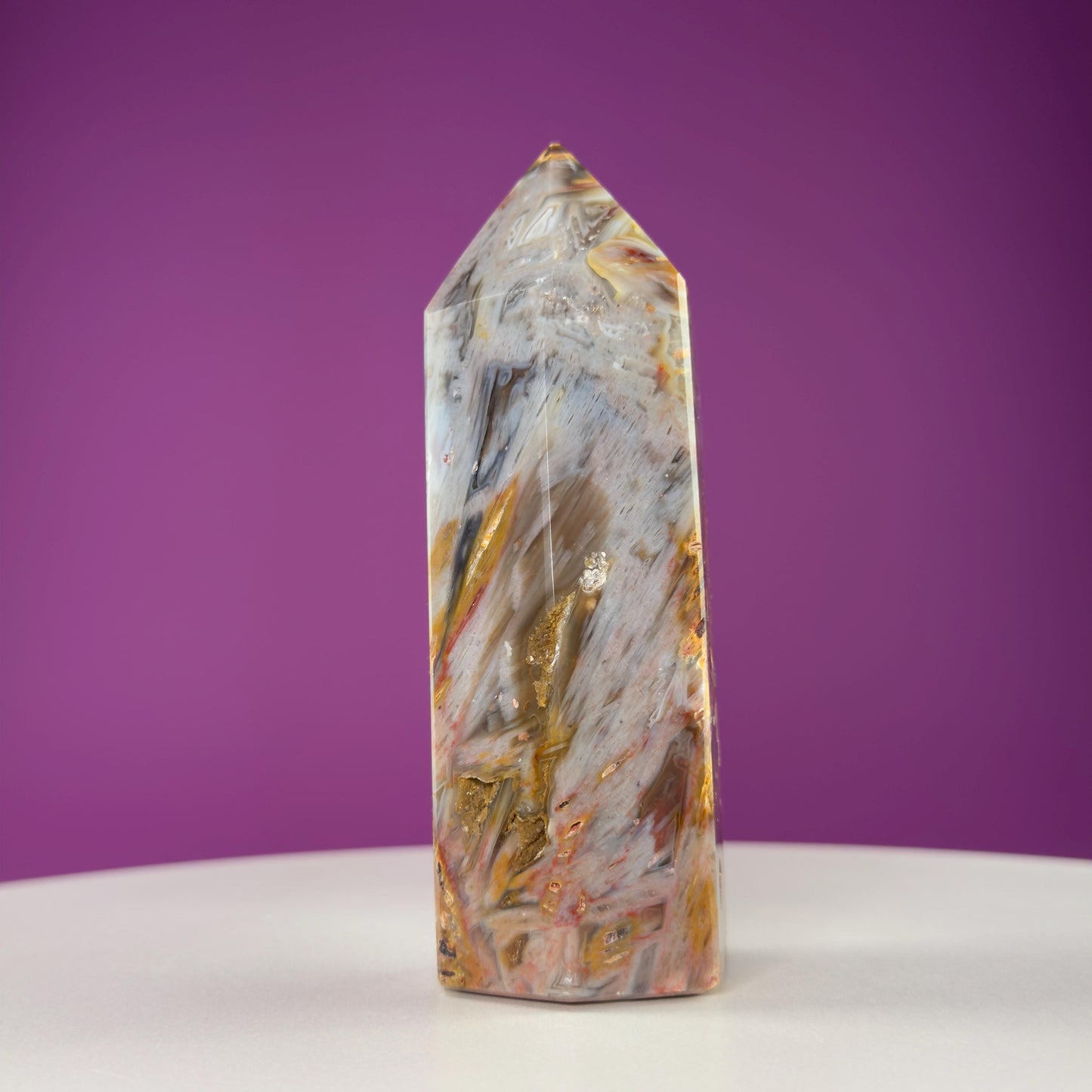 Sagenite Agate Tower (Brazil)