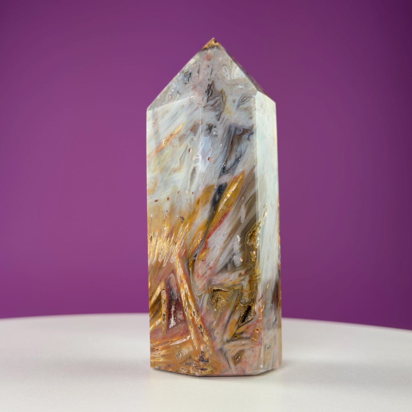 Sagenite Agate Tower (Brazil)