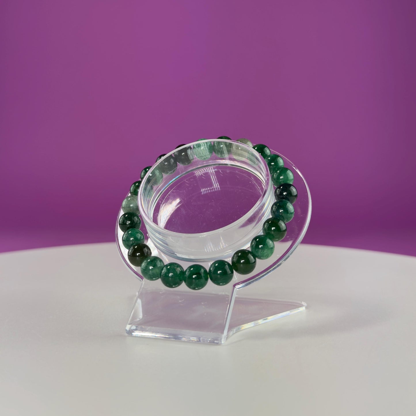 Emerald Bracelet-8 Millimeter Beads