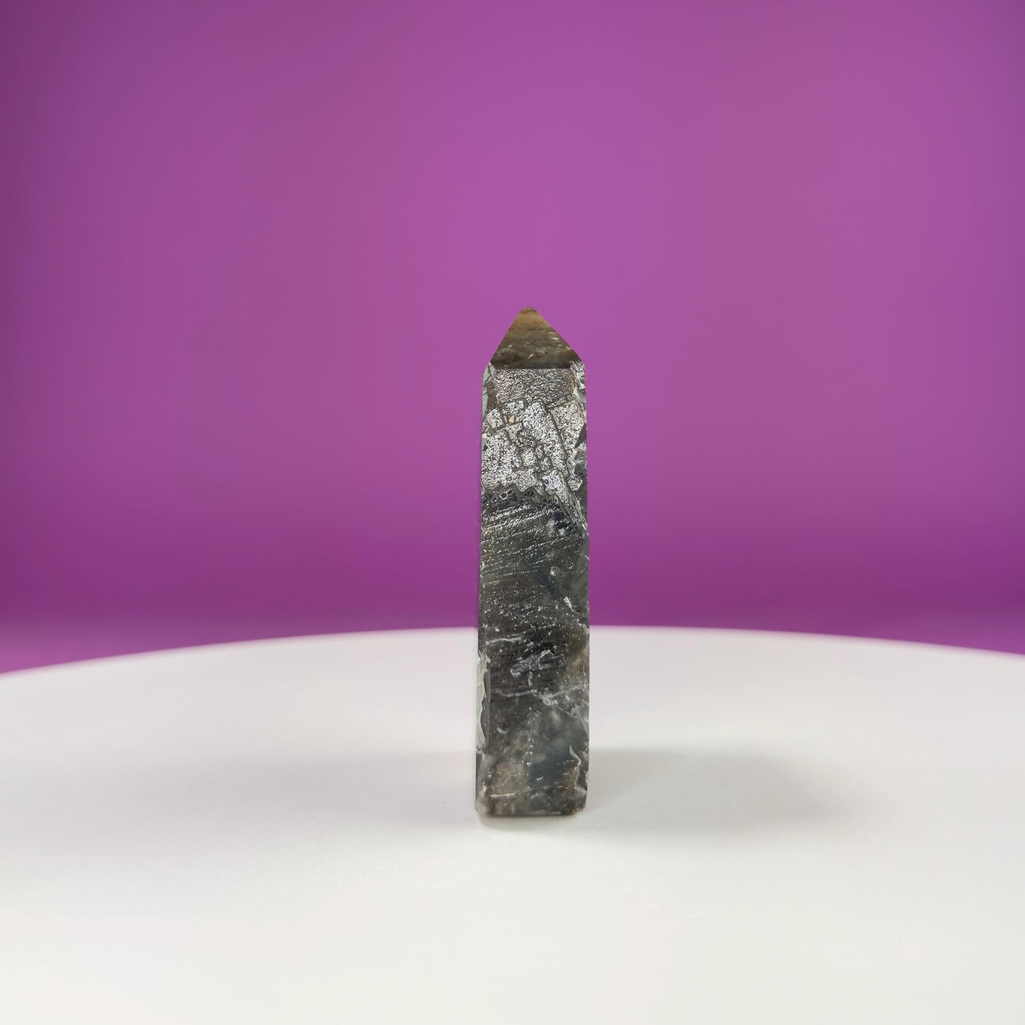 Black Rose Fluorite Slab, UV Reactive