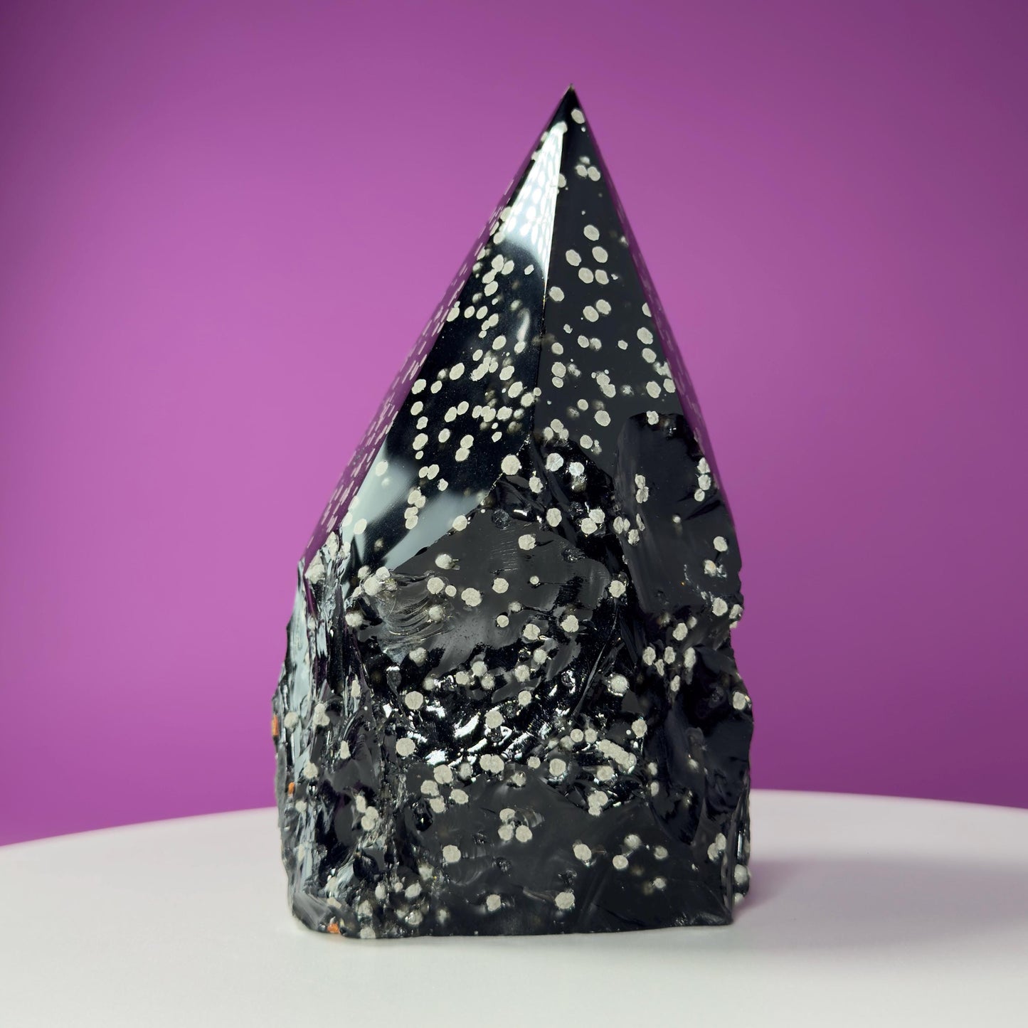 Stardust Obsidian Top Polished Point (Mexico), 3 Pounds