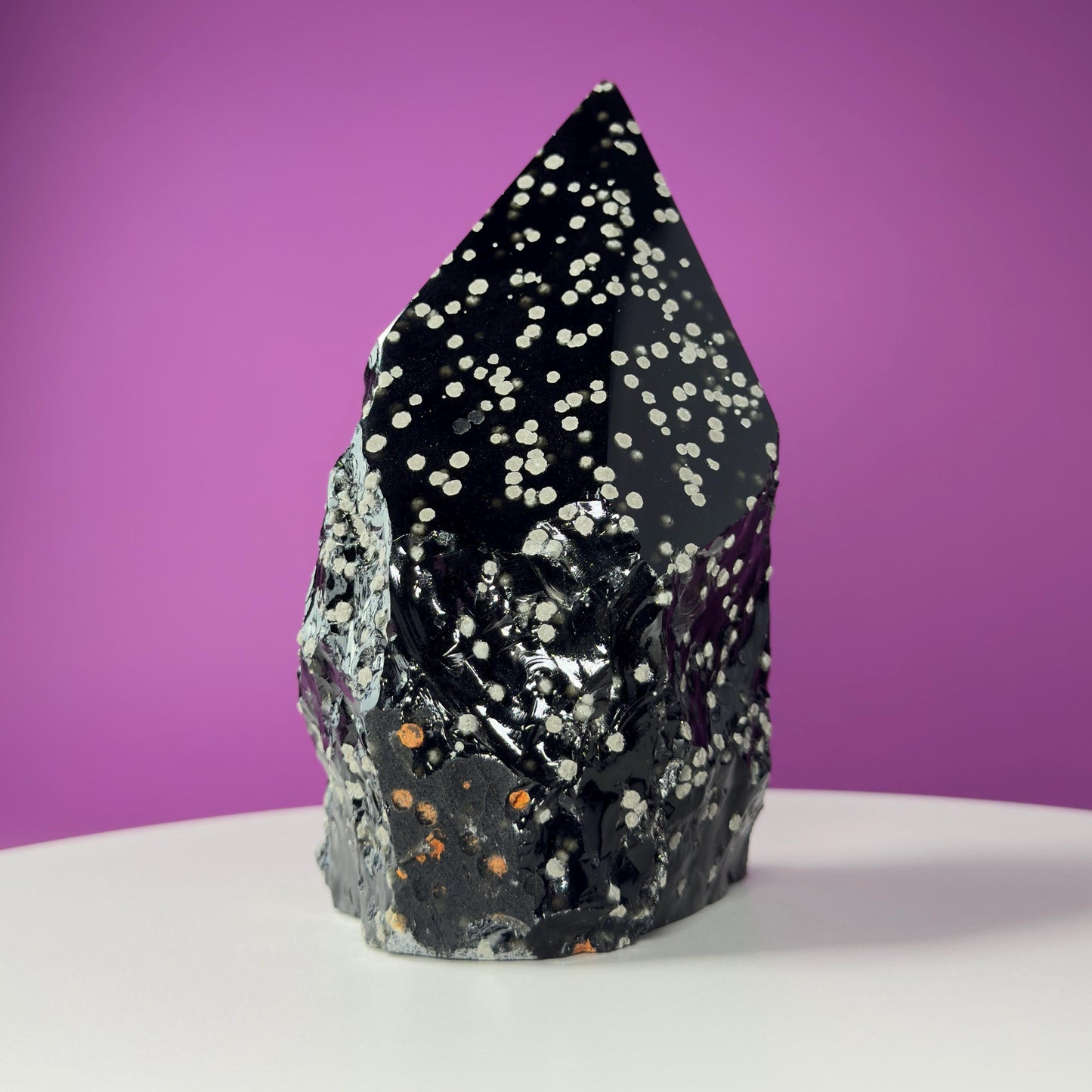 Stardust Obsidian Top Polished Point (Mexico), 3 Pounds