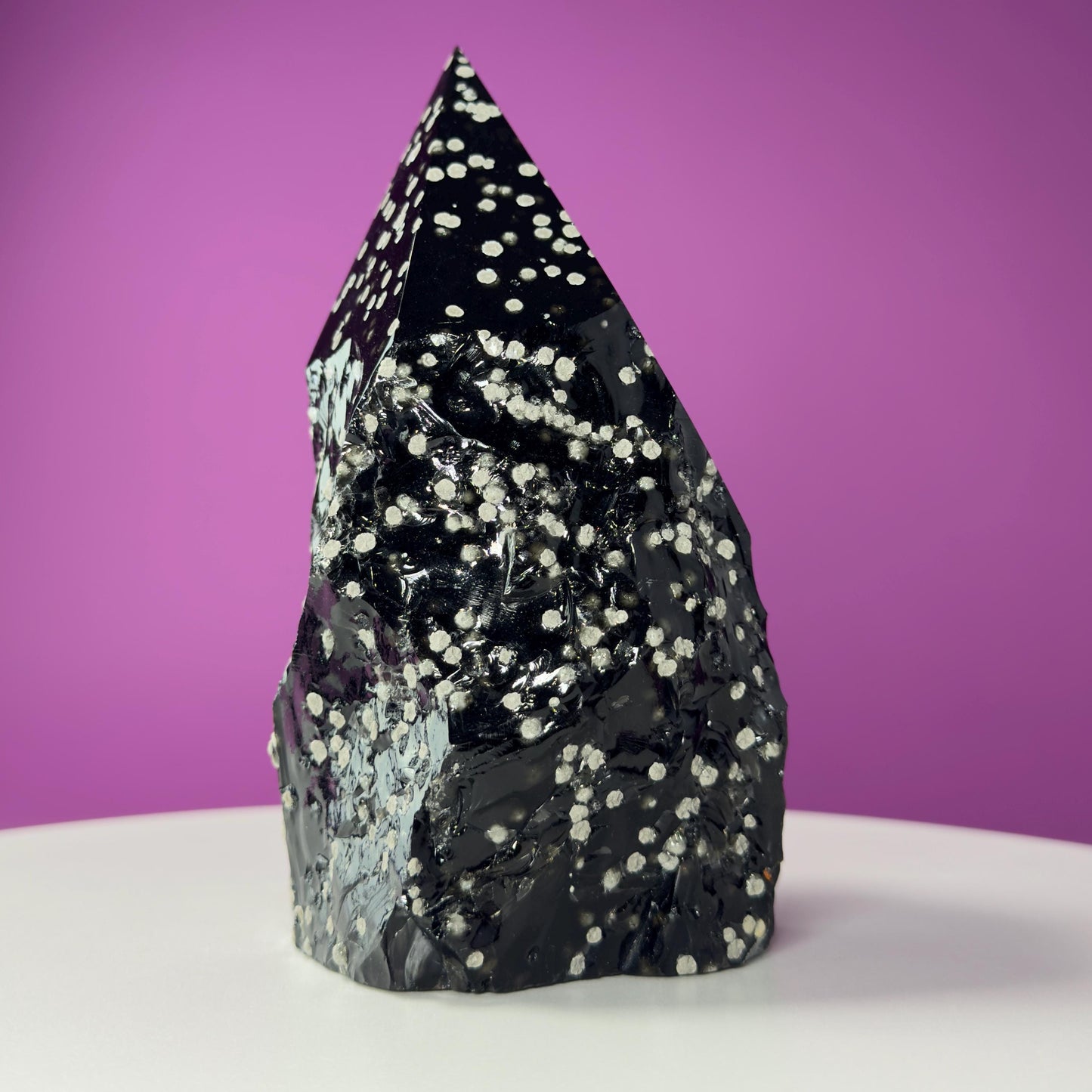 Stardust Obsidian Top Polished Point (Mexico), 3 Pounds