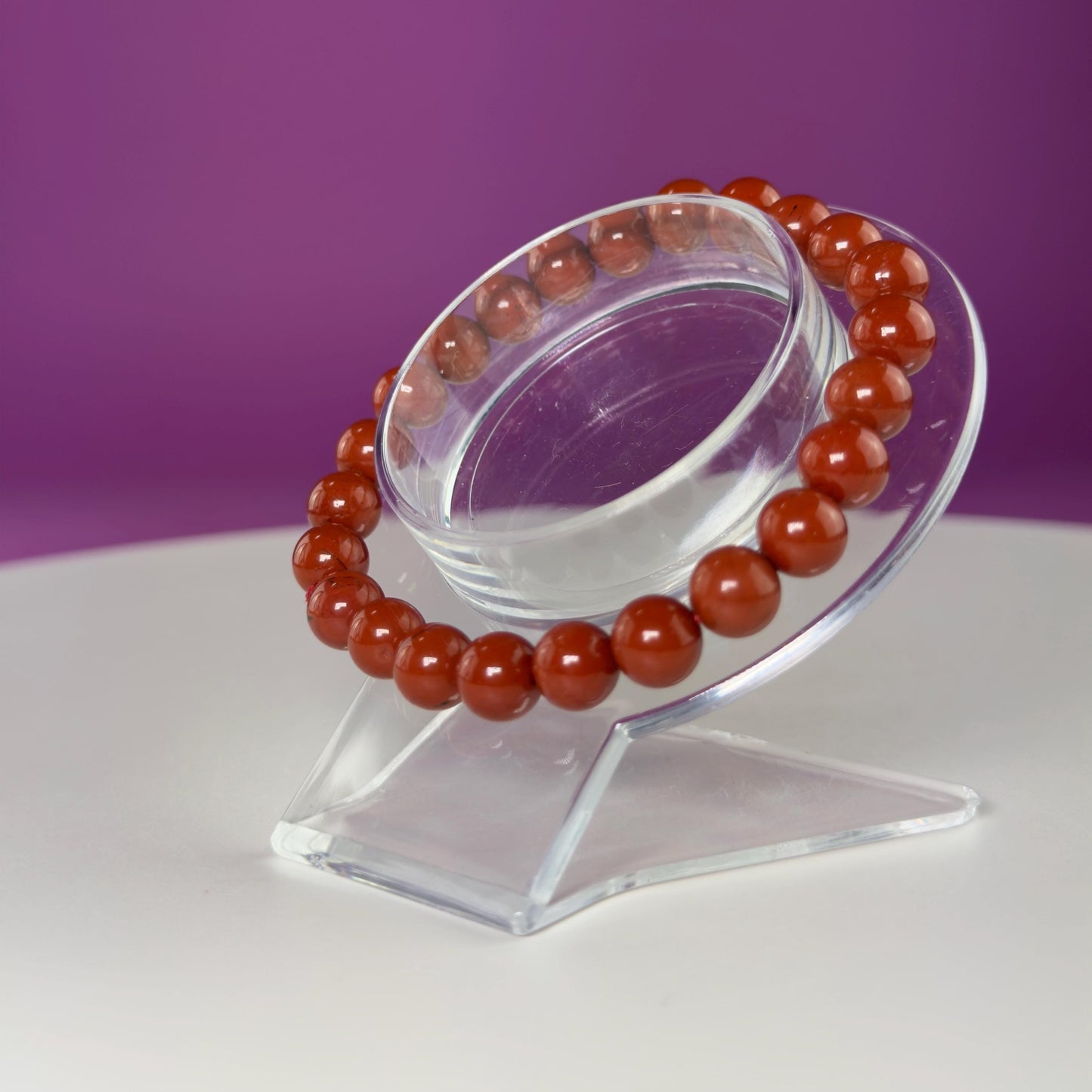 Red Jasper Bracelet-8 Millimeter Beads