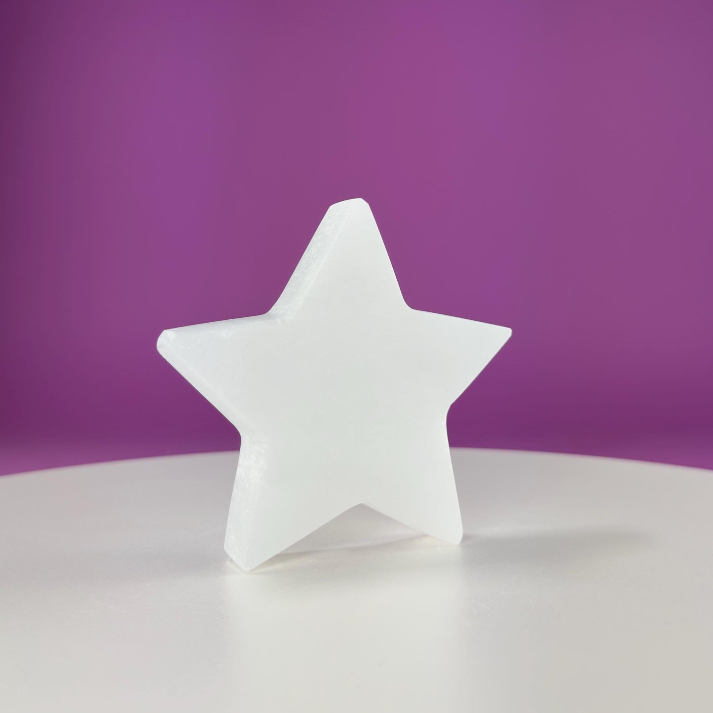 Selenite Star Carving