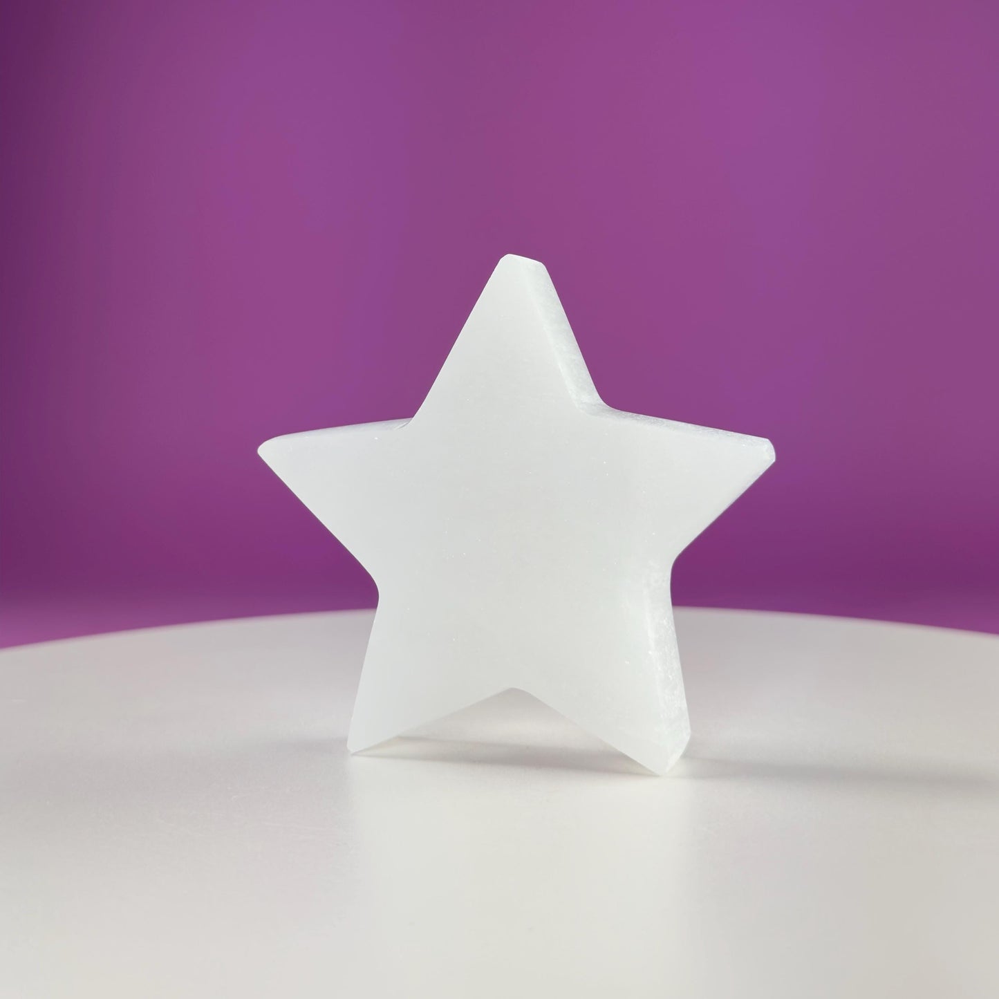 Selenite Star Carving