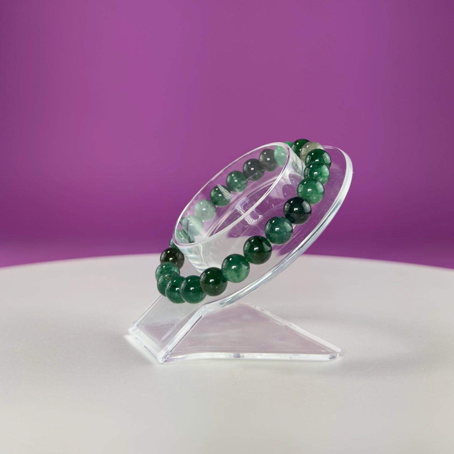 Emerald Bracelet-8 Millimeter Beads