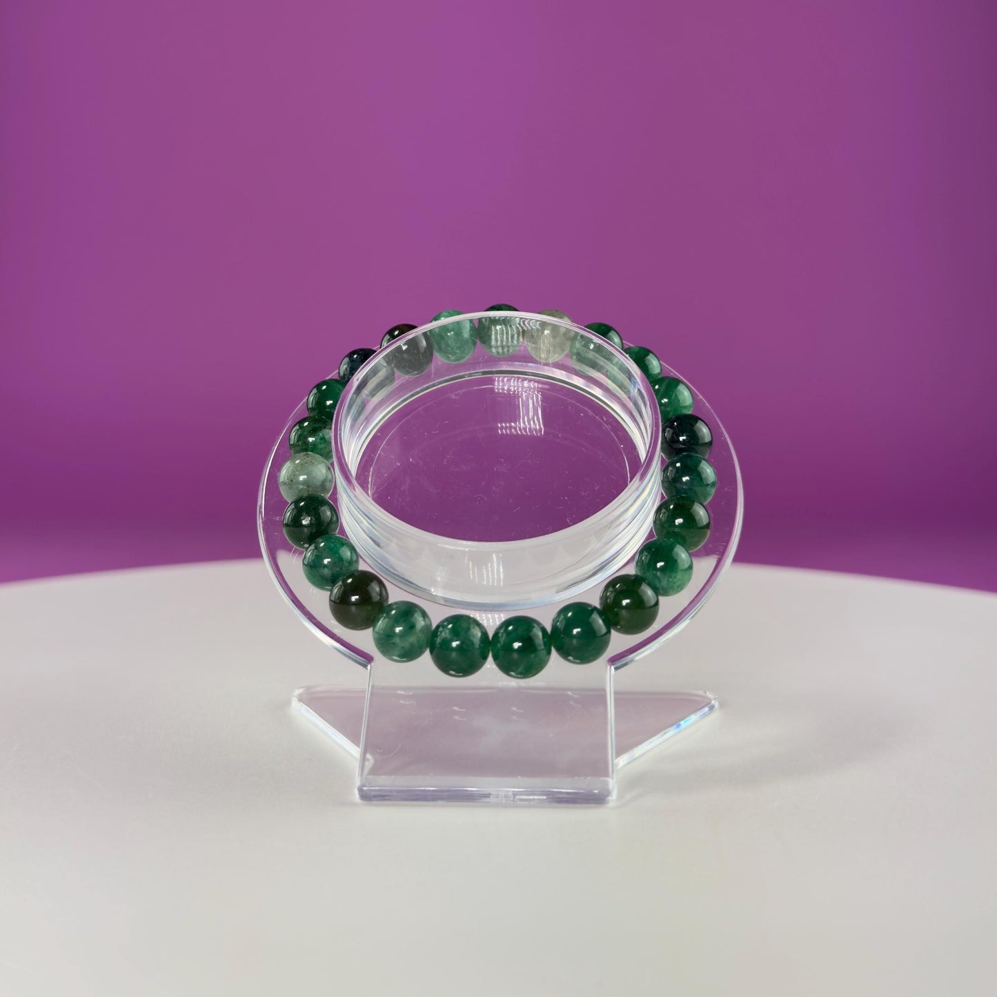 Emerald Bracelet-8 Millimeter Beads