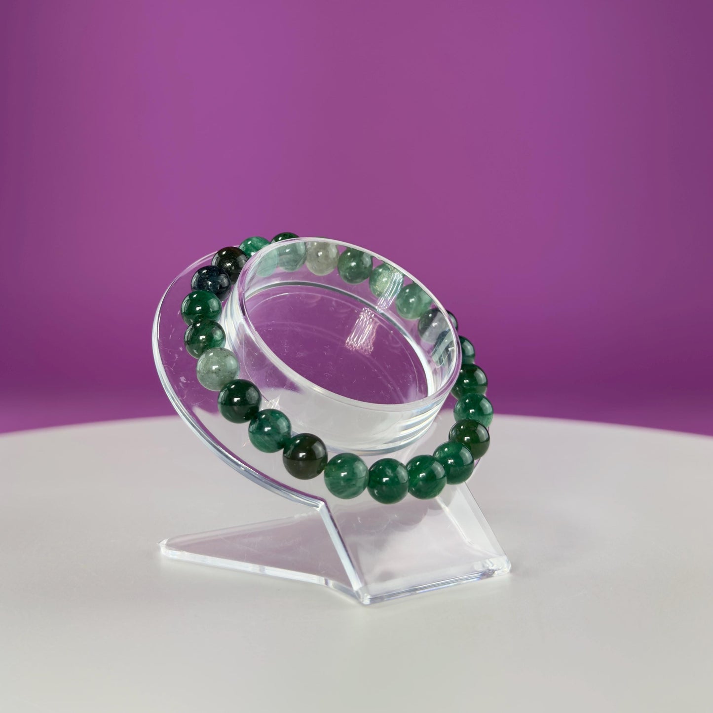 Emerald Bracelet-8 Millimeter Beads