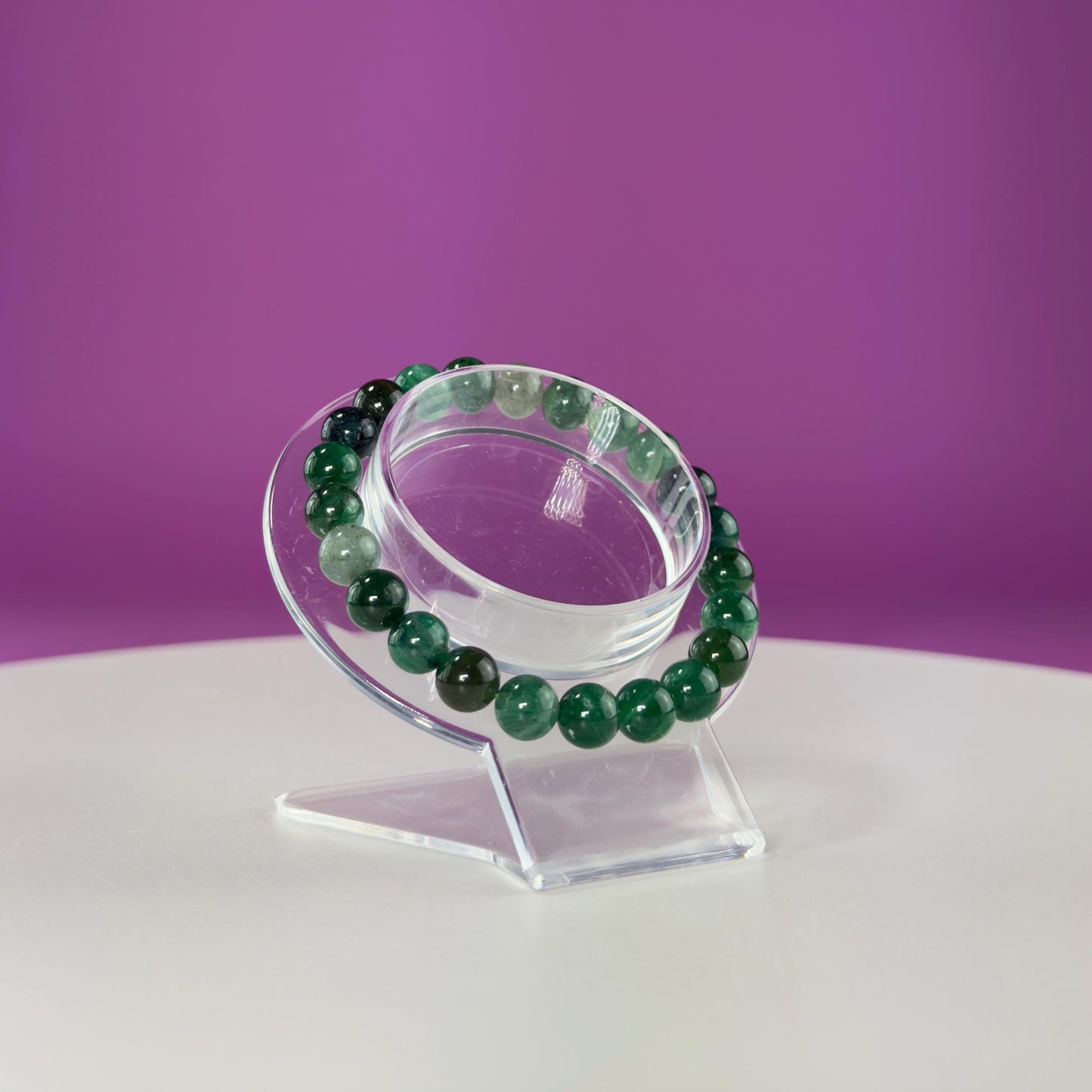 Emerald Bracelet-8 Millimeter Beads