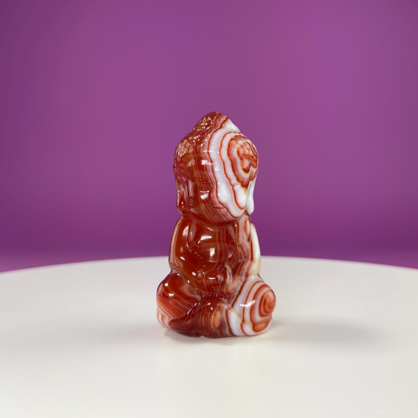 Carnelian Baby Buddha Carving