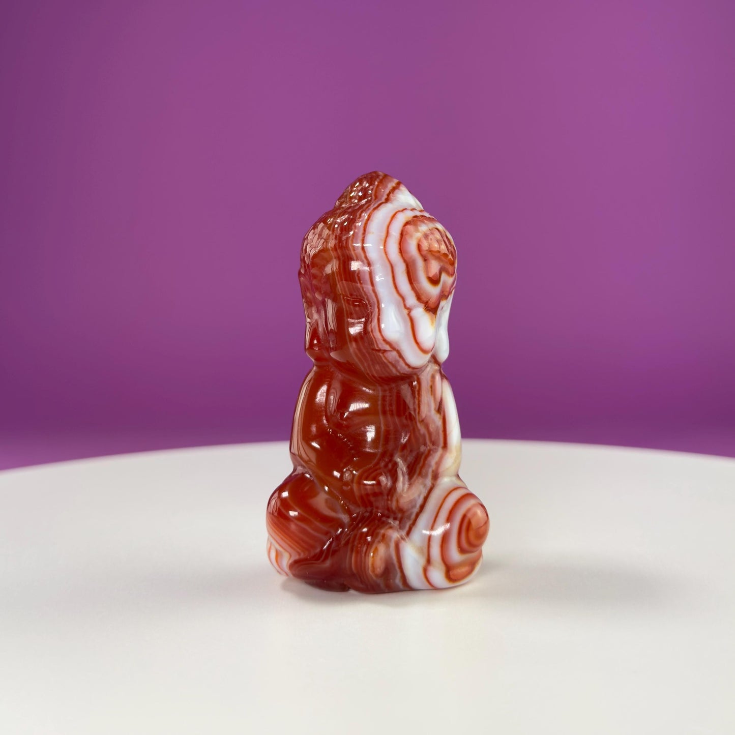 Carnelian Baby Buddha Carving