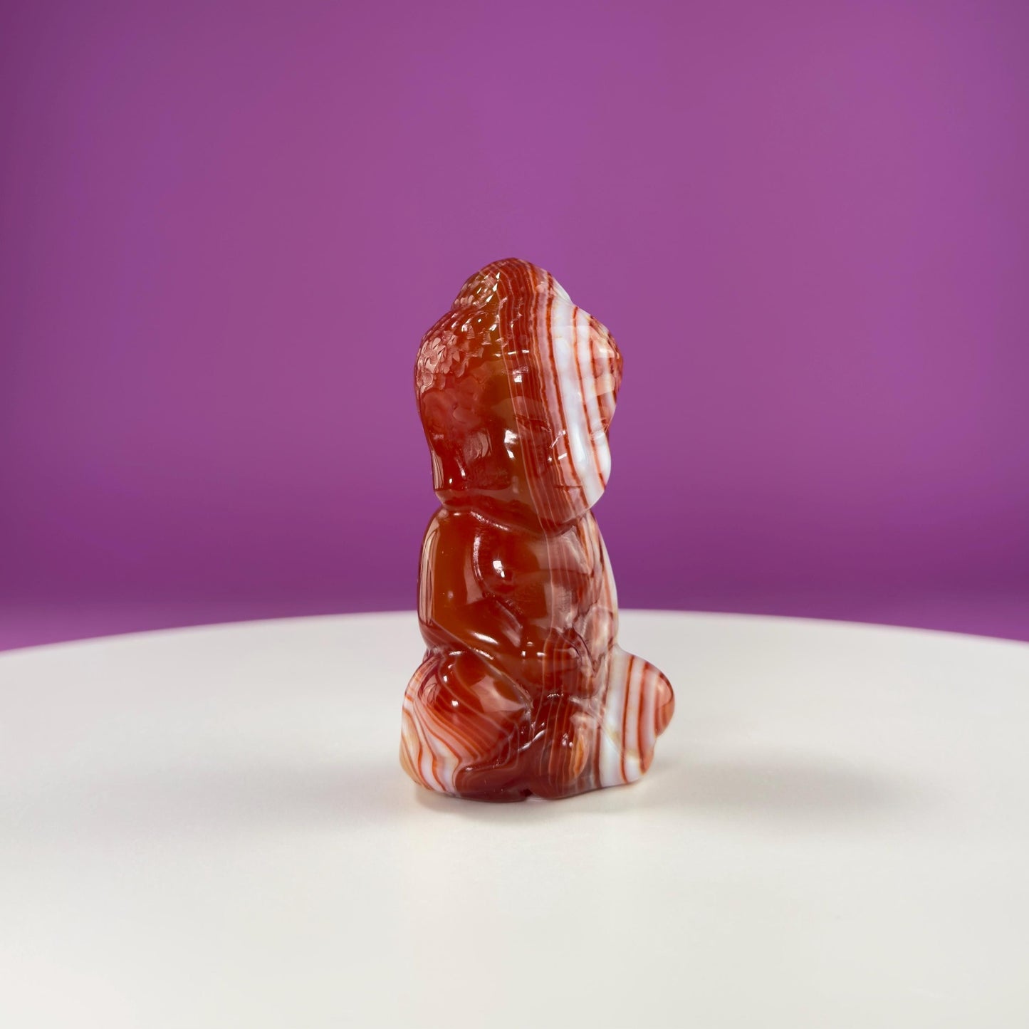 Carnelian Baby Buddha Carving