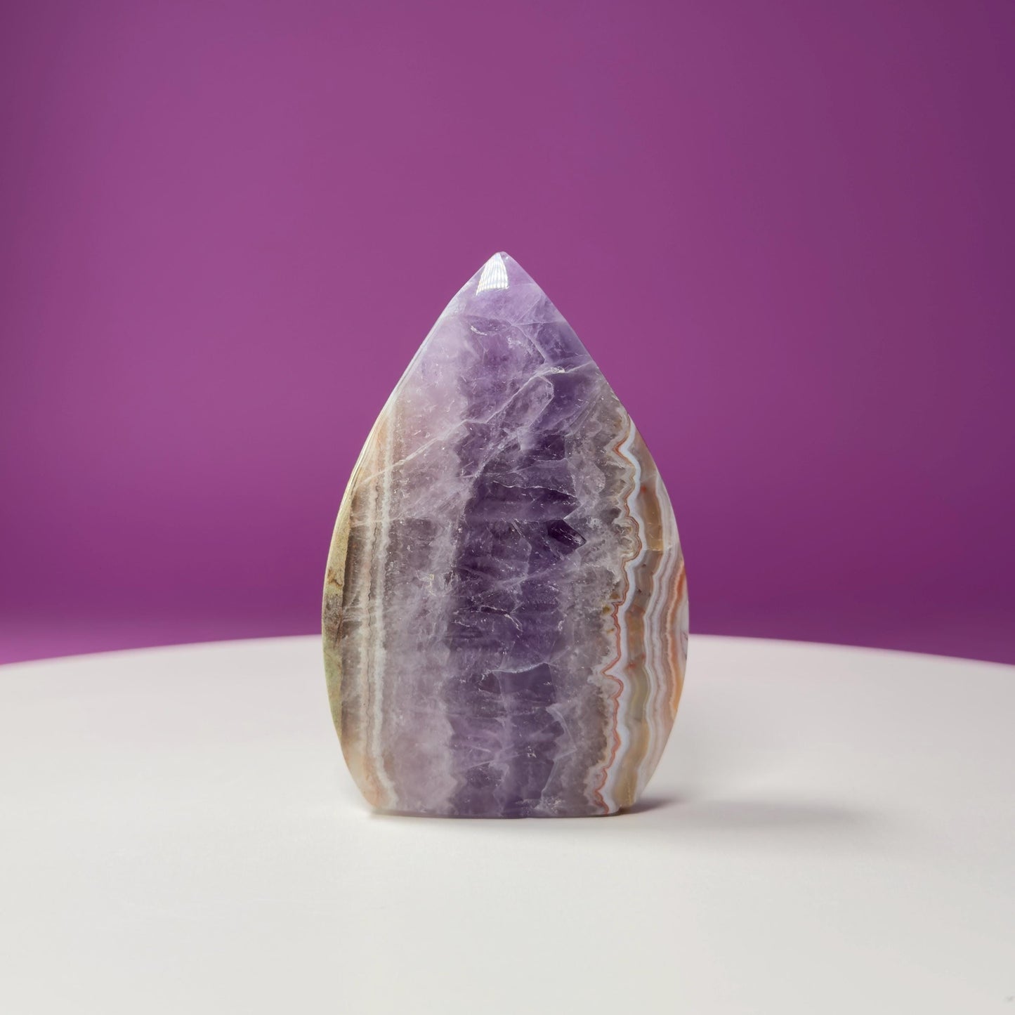 Amethyst/Agate Flame Carving