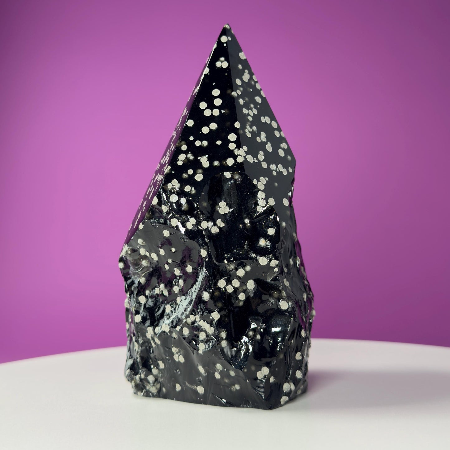 Stardust Obsidian Top Polished Point (Mexico), 3 Pounds