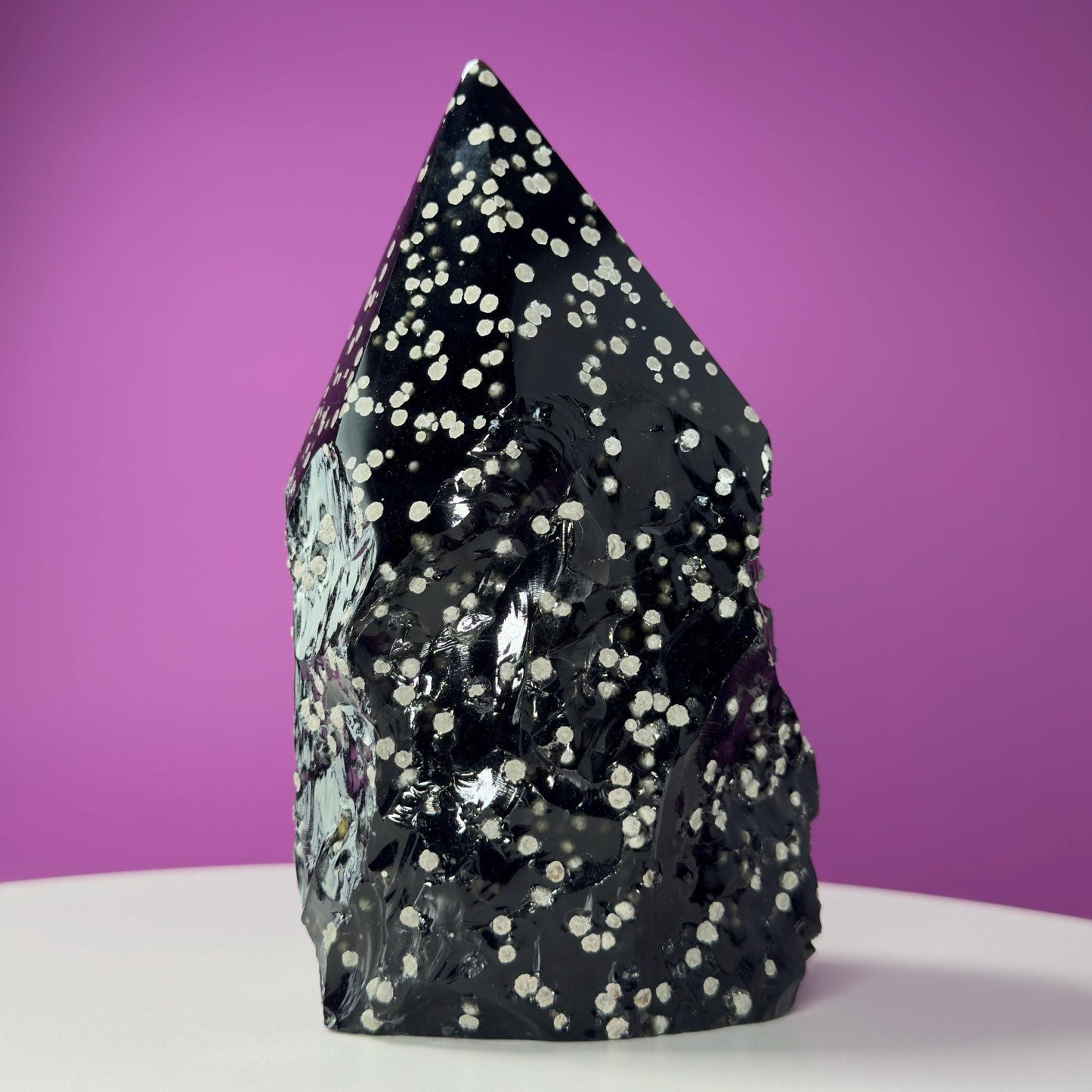 Stardust Obsidian Top Polished Point (Mexico), 3 Pounds