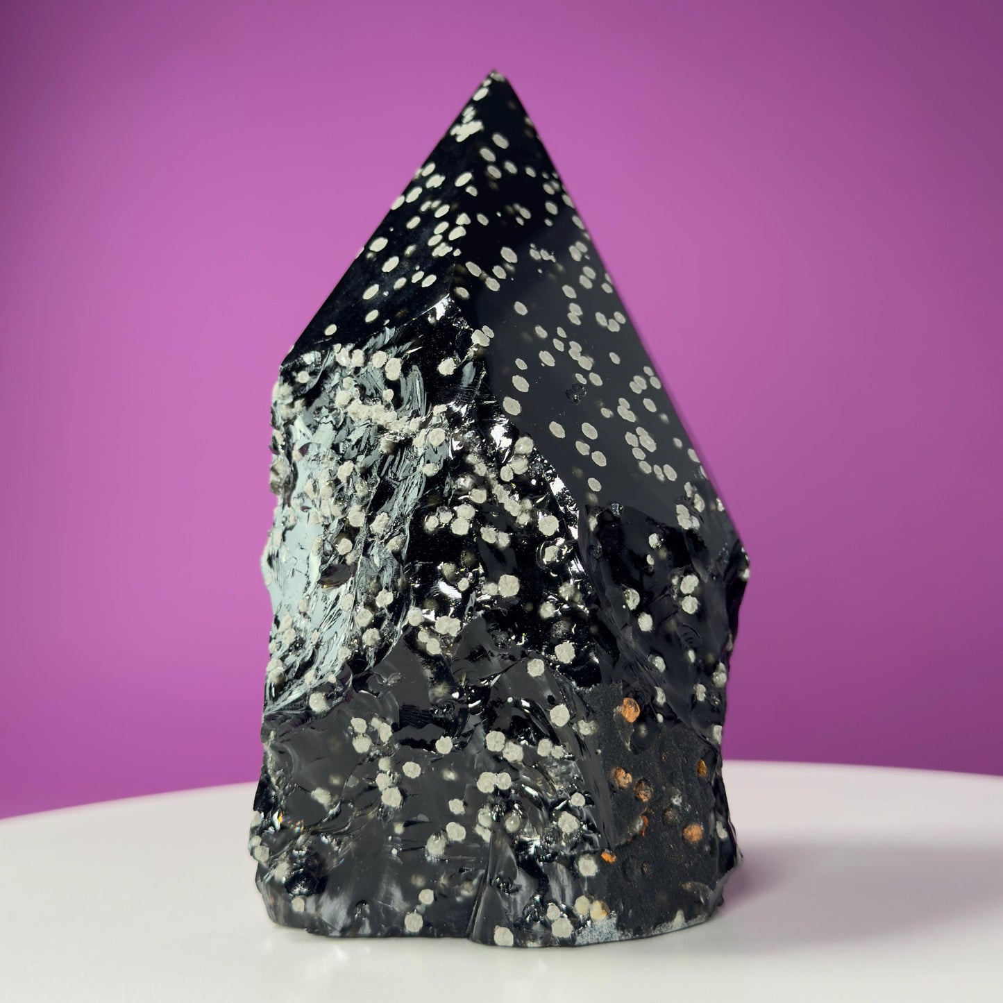 Stardust Obsidian Top Polished Point (Mexico), 3 Pounds