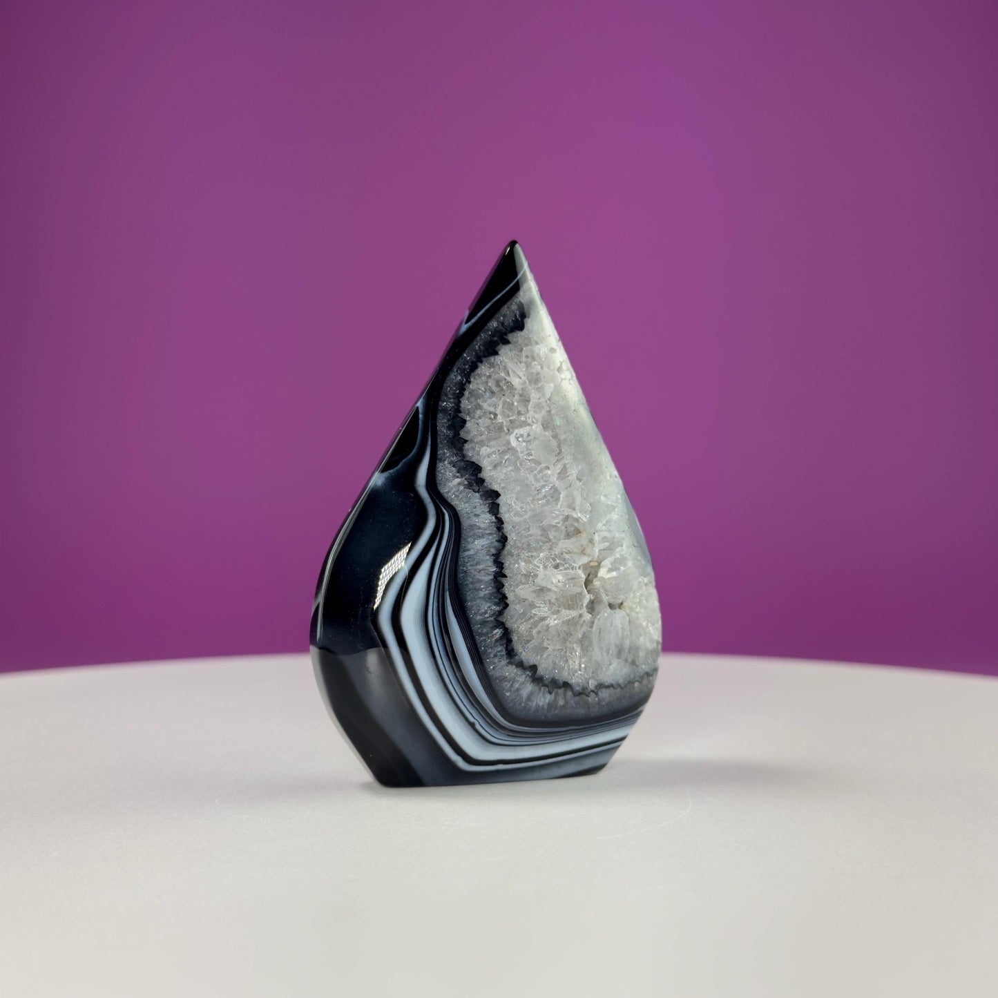 Sardonyx Tear Drop Carving