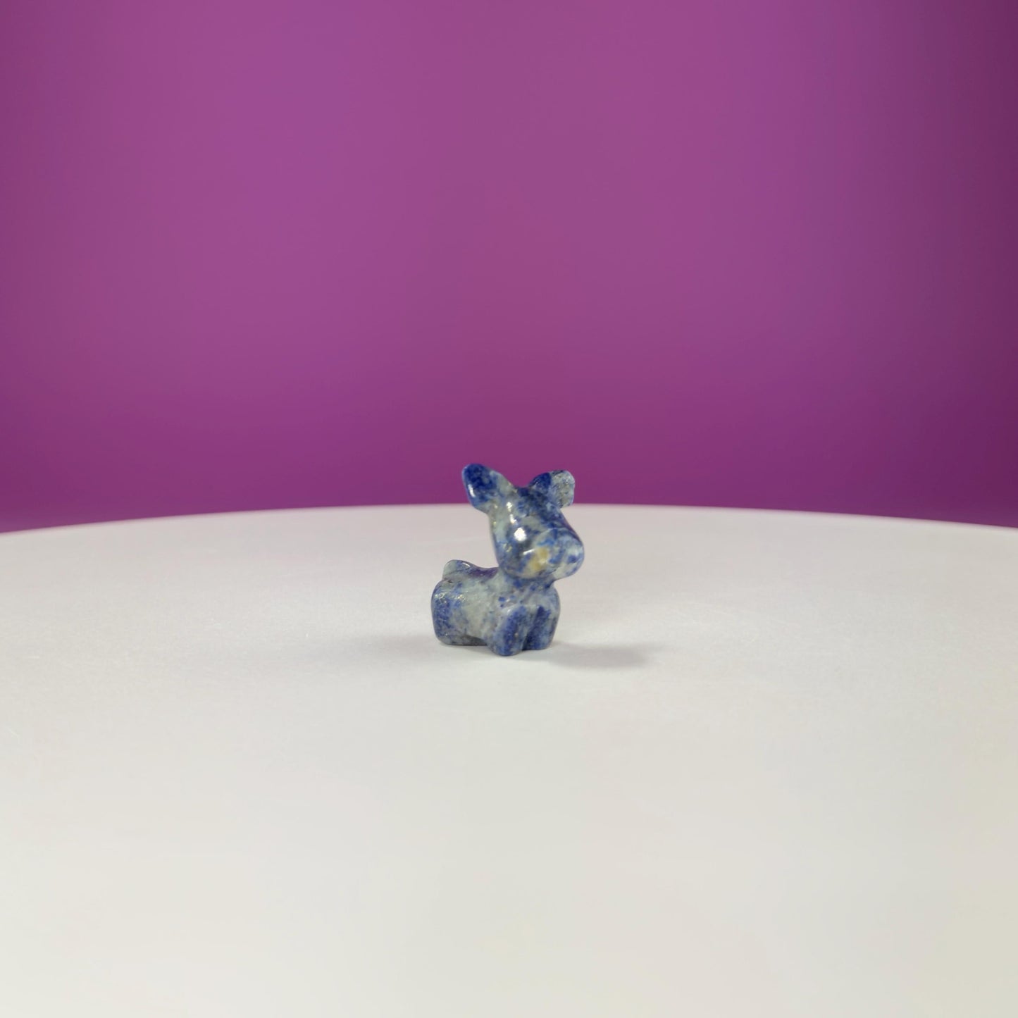 Small Mini Reindeer Crystal Carving-Choice of Stone